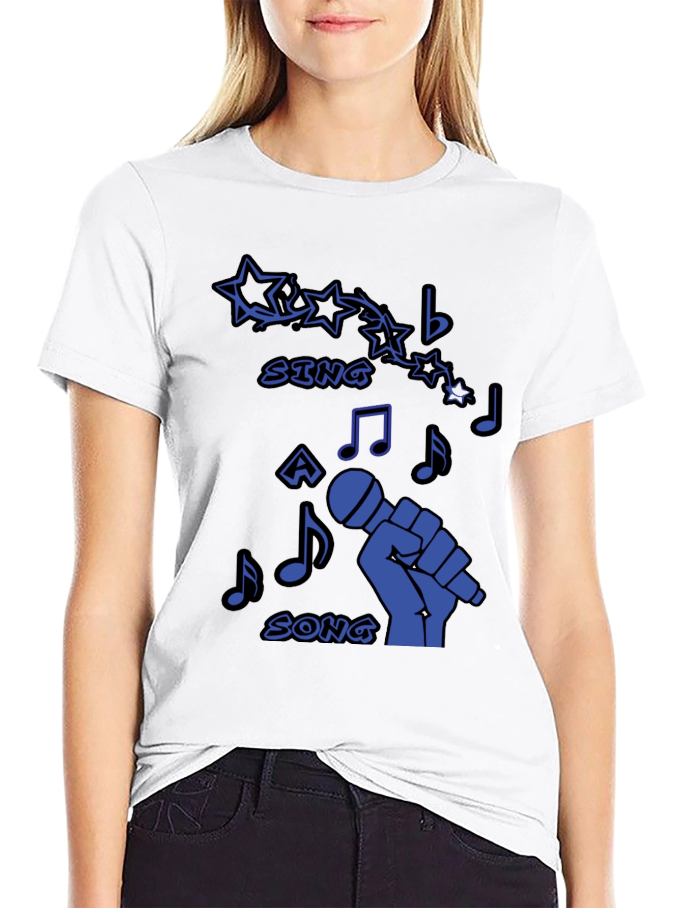 Sing A Song Graphic Tee - Music Lover T-Shirt