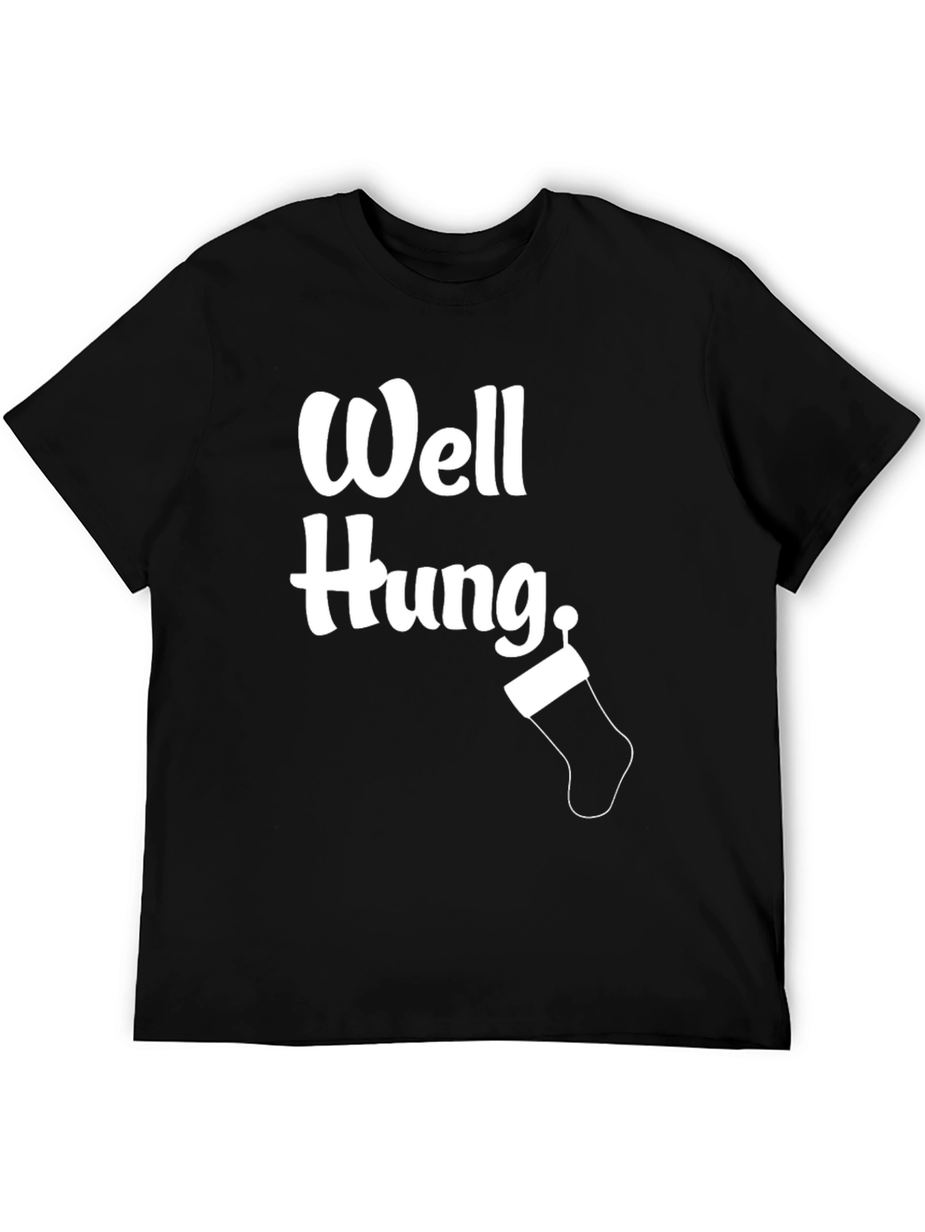 Well Hung Christmas Stocking Graphic Tee