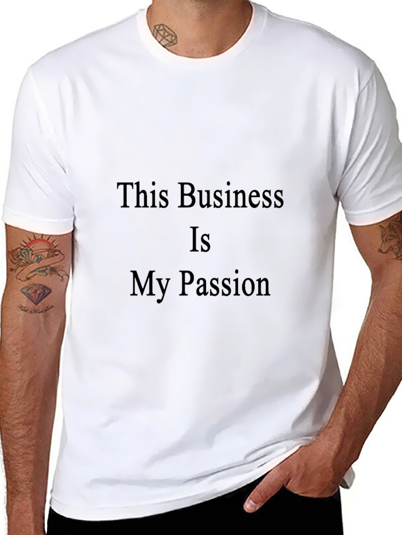 Business Passion Black Tee