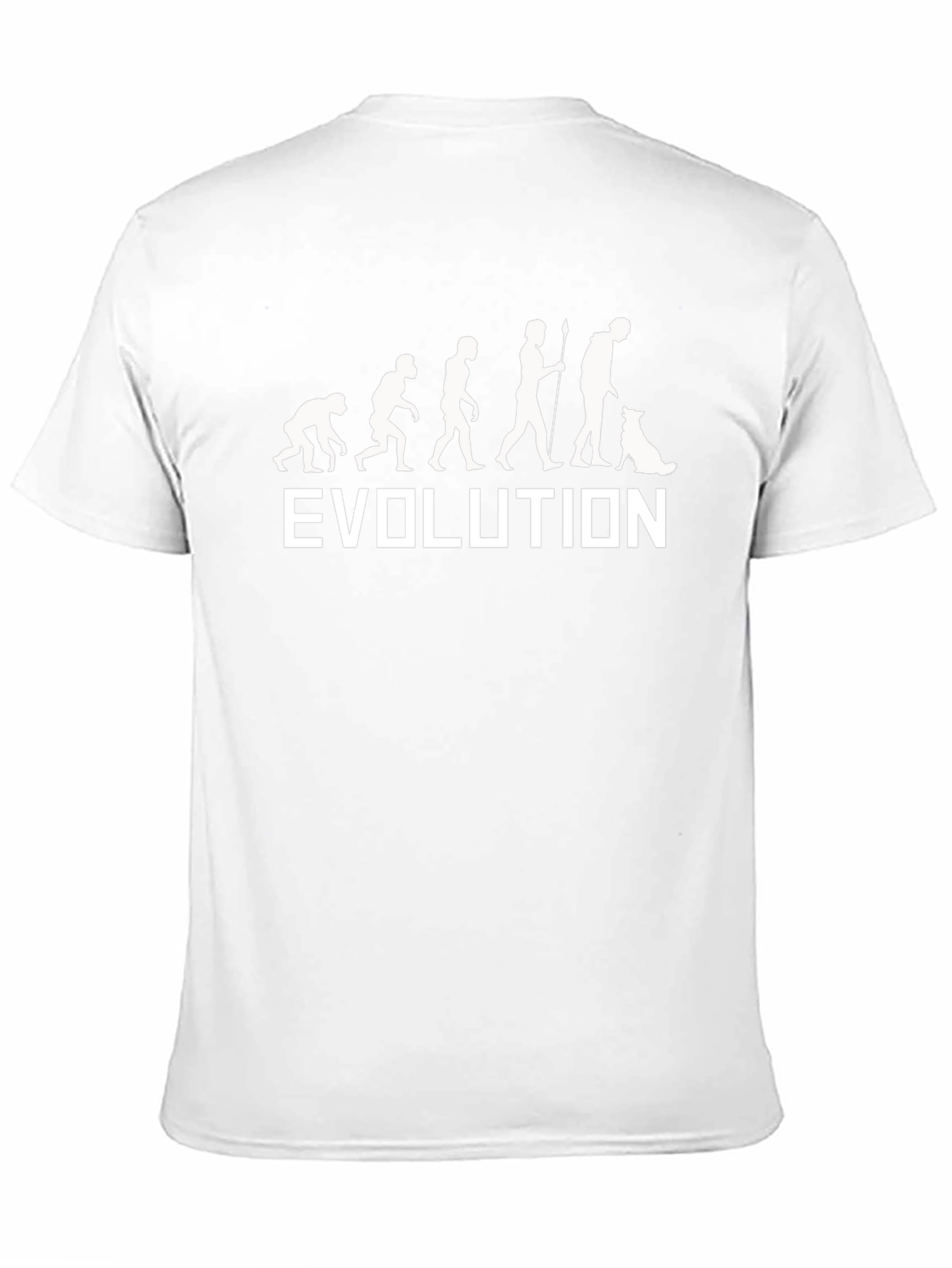 Evolution of Man & Dog Black T-Shirt