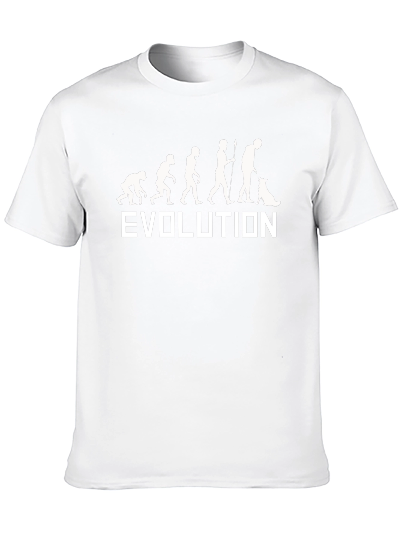 Evolution of Man & Dog Black T-Shirt