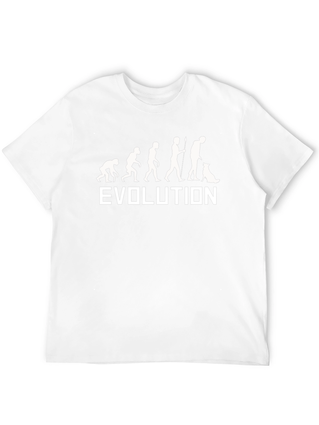 Evolution of Man & Dog Black T-Shirt