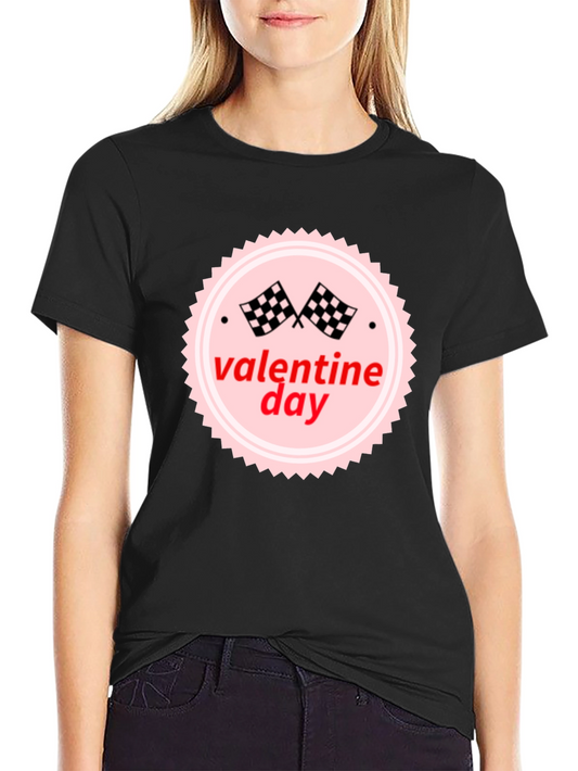Valentines Day Racing Flag T-Shirt