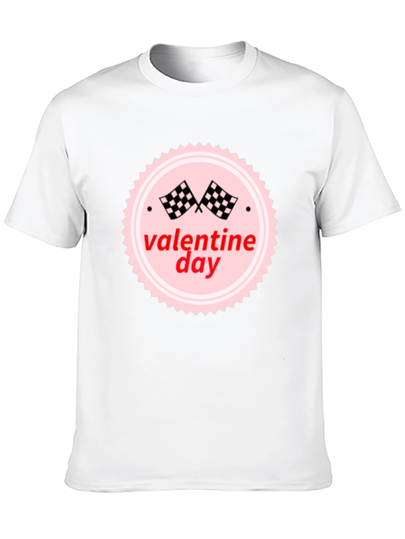 Valentines Day Racing Flag T-Shirt