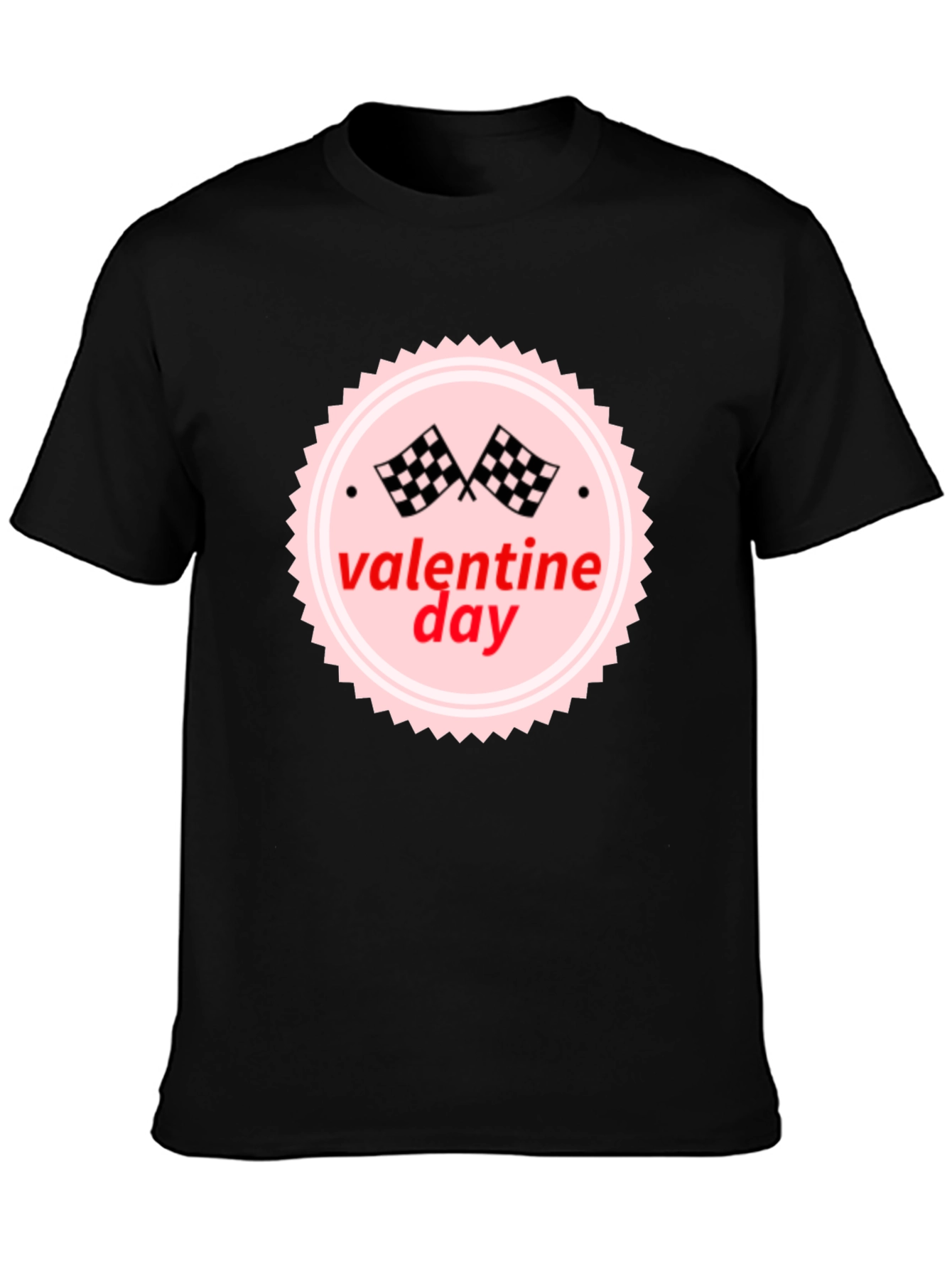 Valentines Day Racing Flag T-Shirt