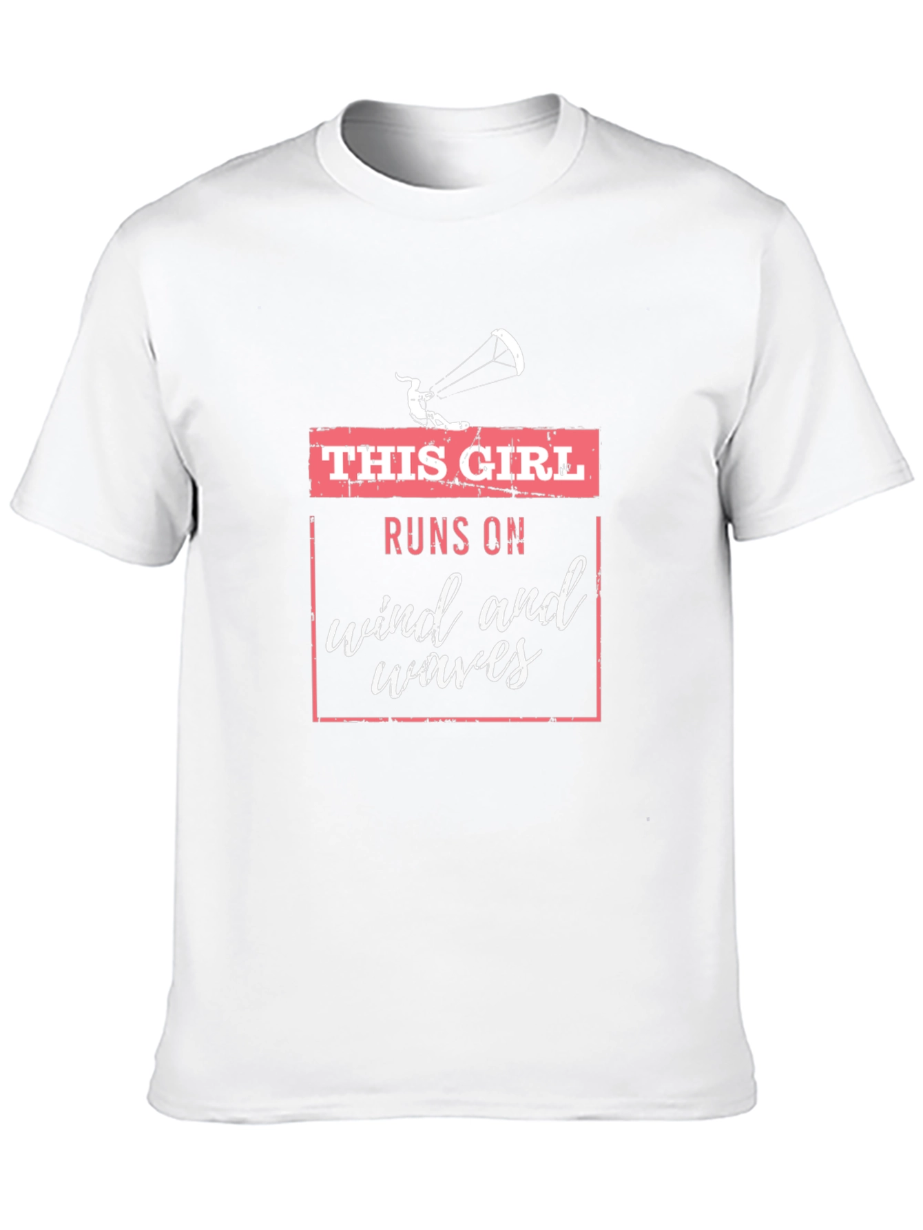 This Girl Runs on Wind and Waves Graphic Tee