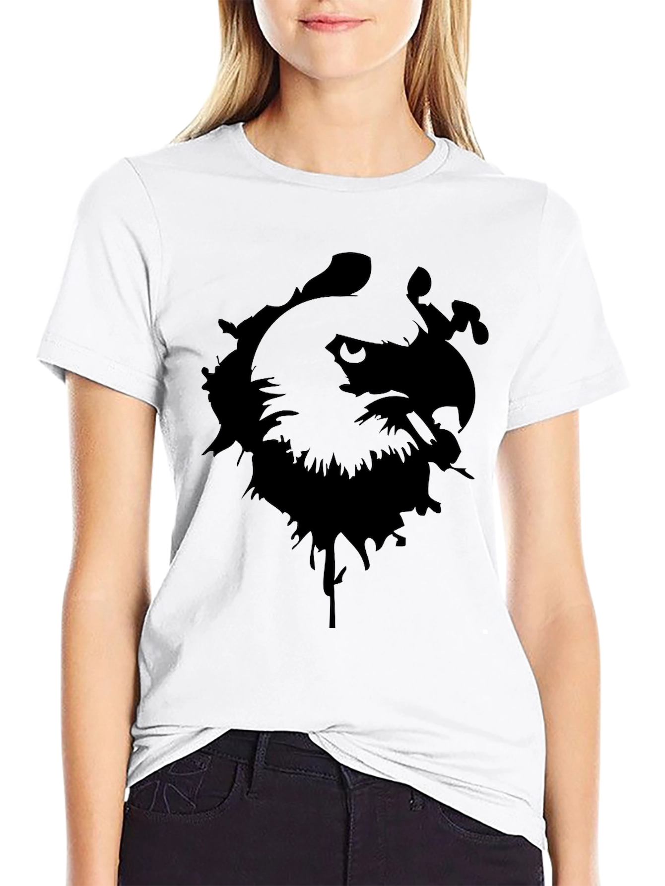 Eagle Graphic Black T-Shirt - Bold Statement Tee