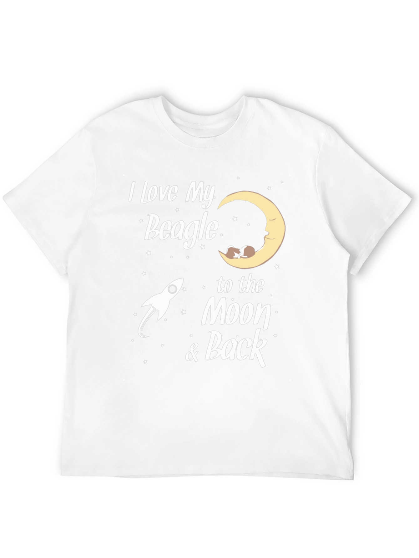 I Love My Beagle Moon & Back Tee