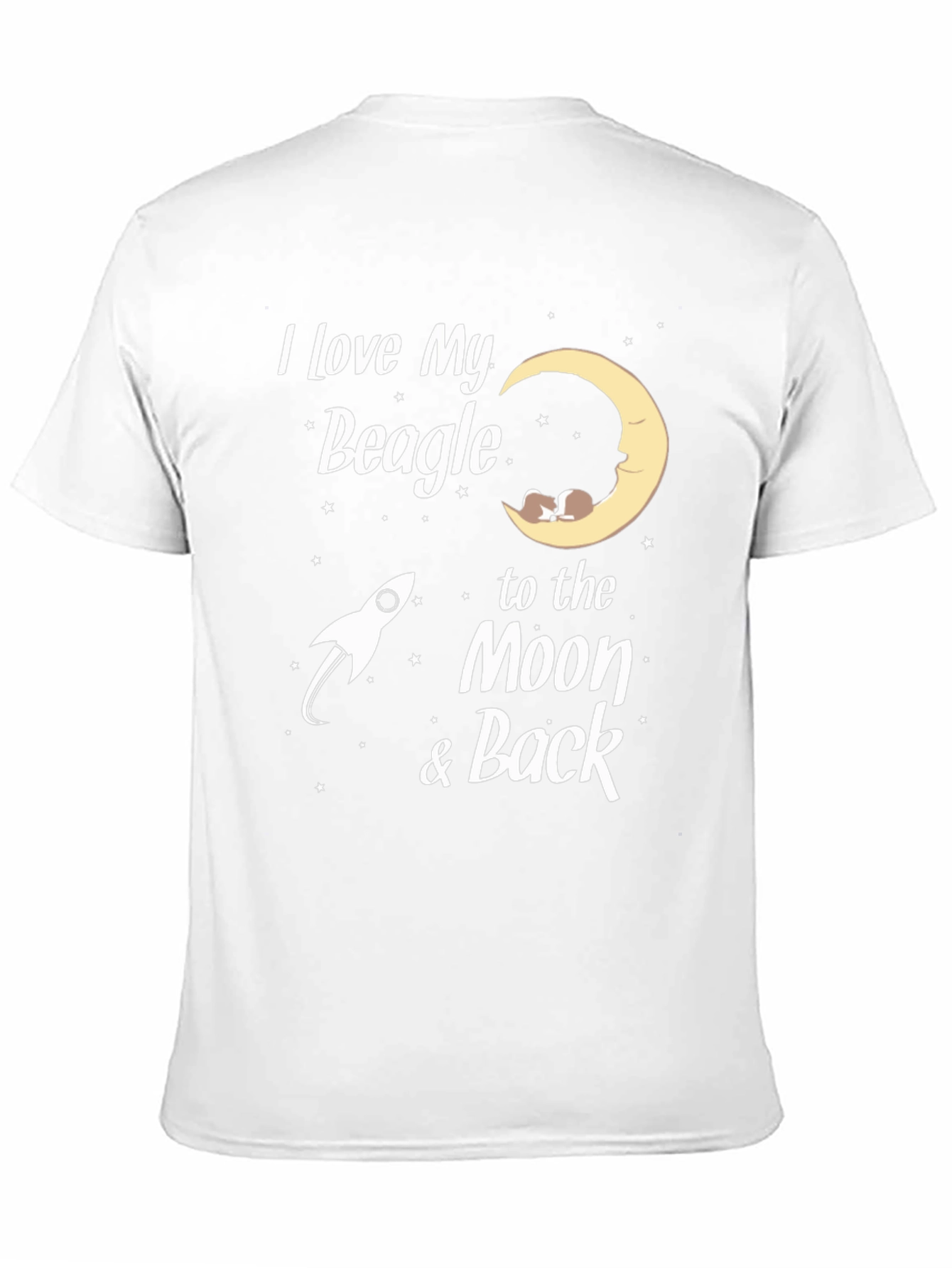 I Love My Beagle Moon & Back Tee