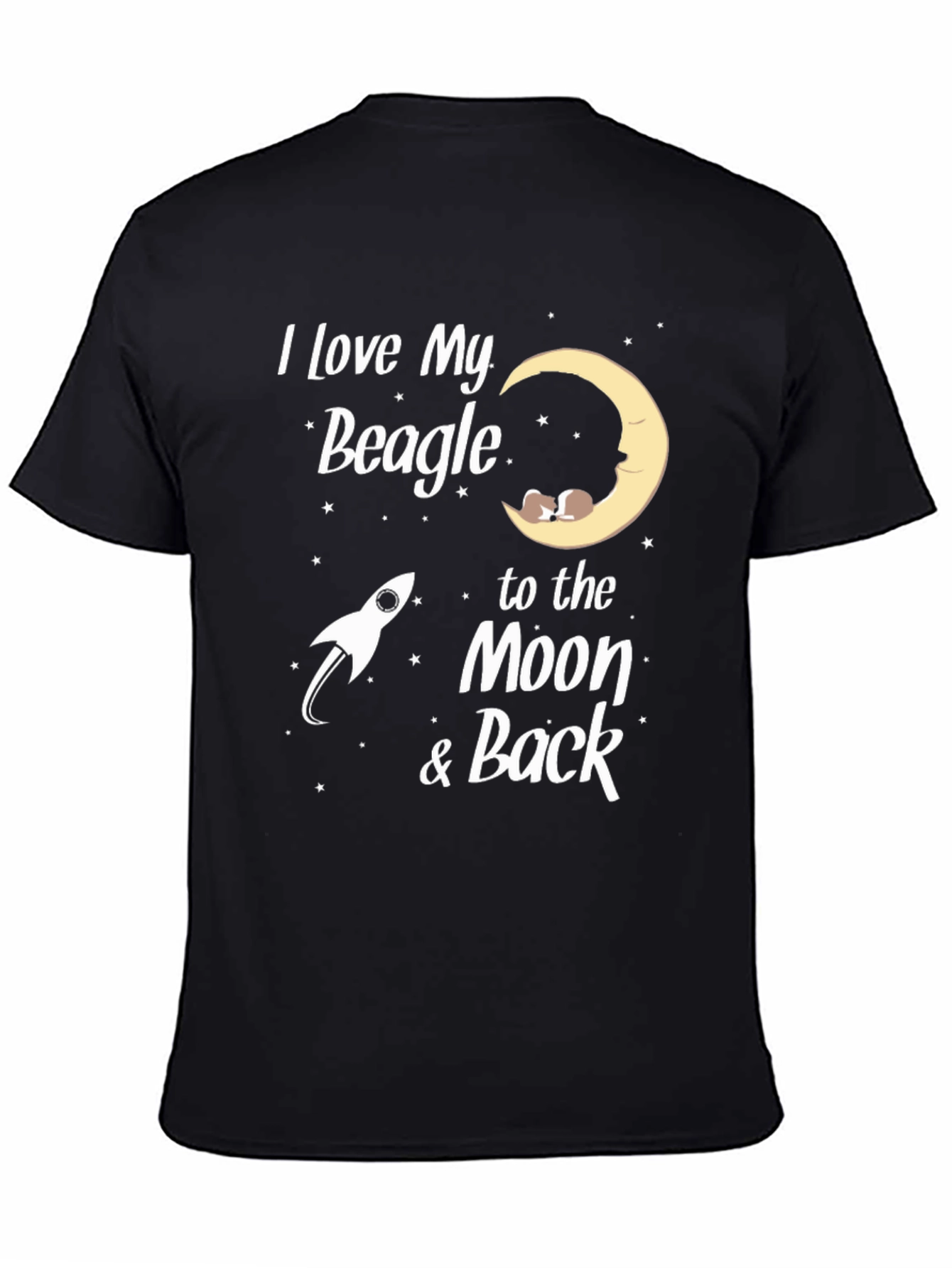 I Love My Beagle Moon & Back Tee