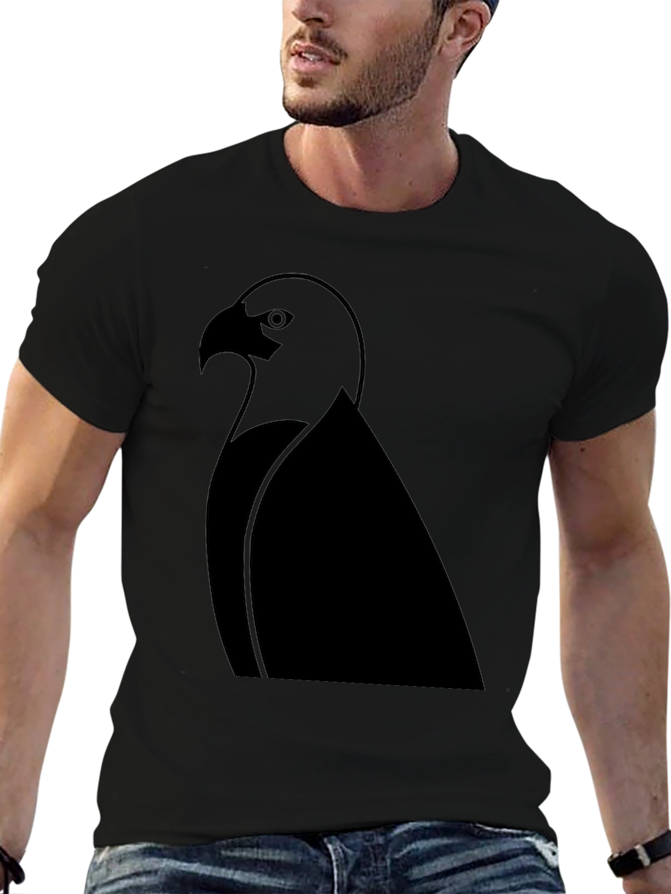 Eagle Graphic Tee - Black Short Sleeve T-Shirt