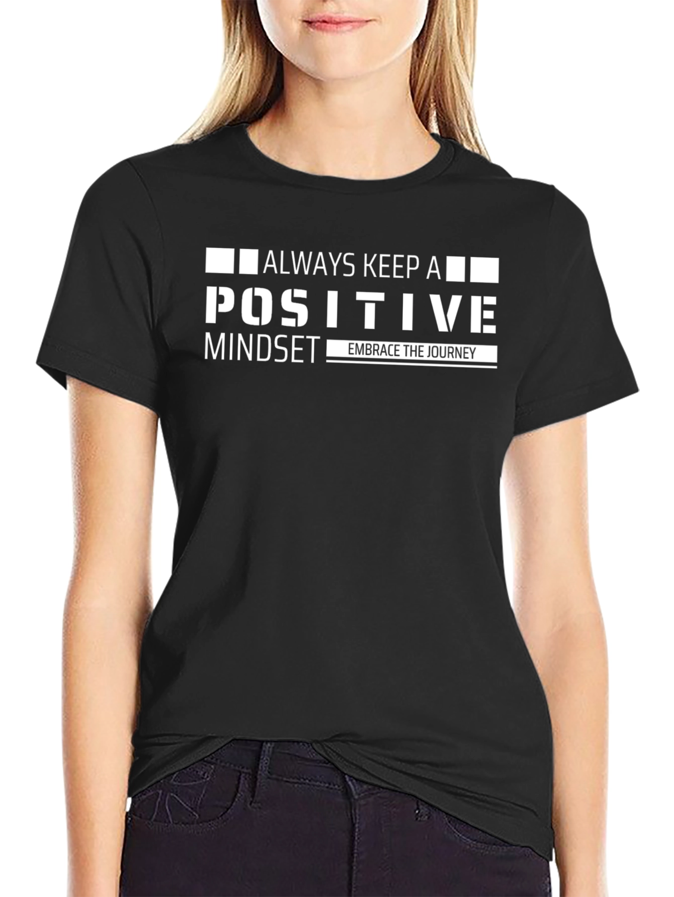Positive Mindset Graphic Tee - Embrace the Journey T-Shirt