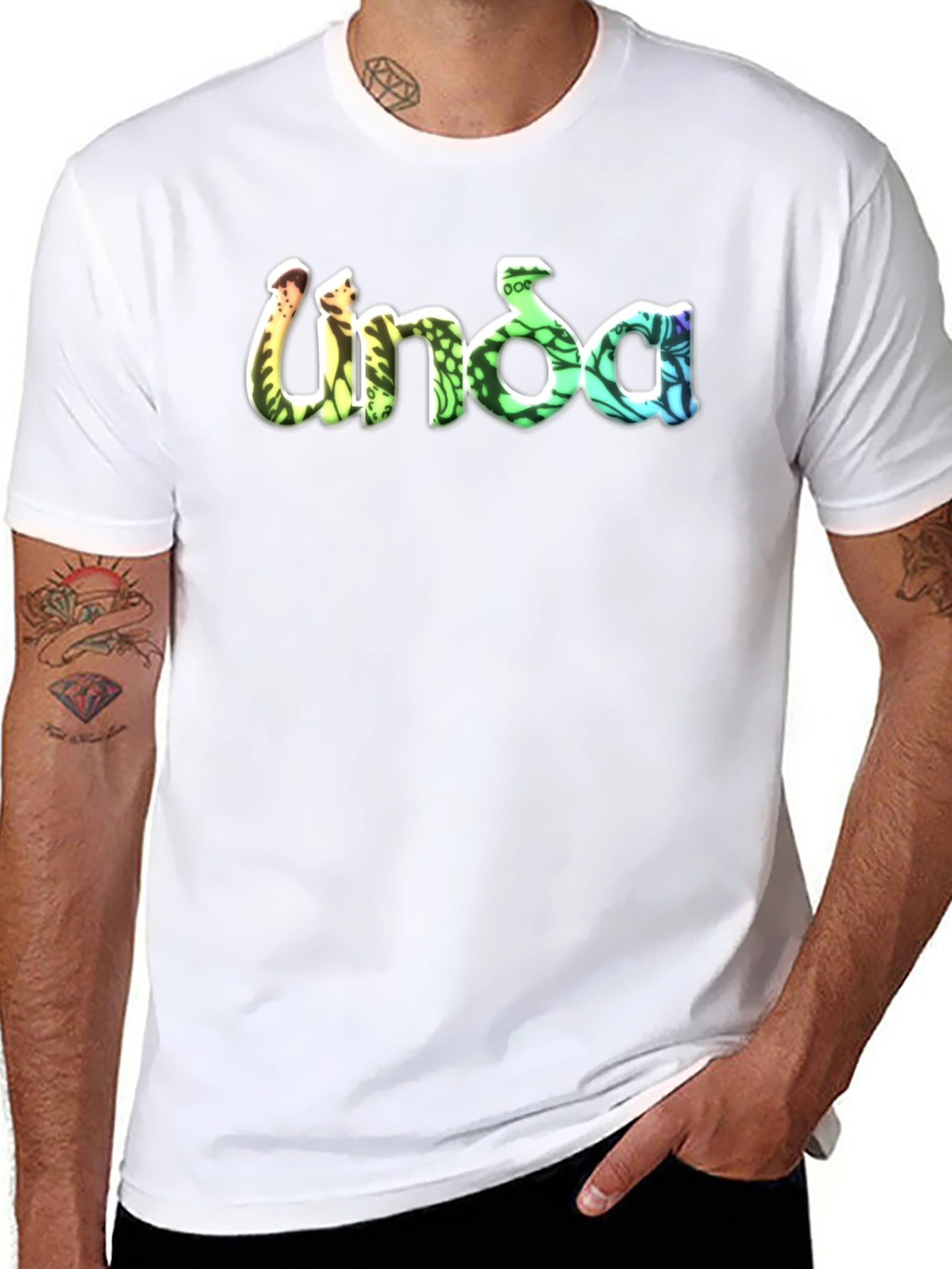 Linda Graphic T-Shirt - Unique Pattern Tee