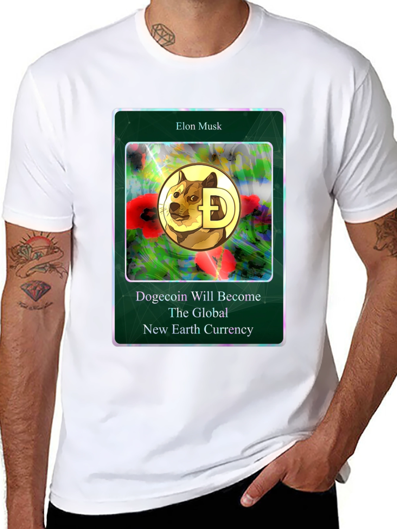 Dogecoin Global Currency T-Shirt Elon Musk