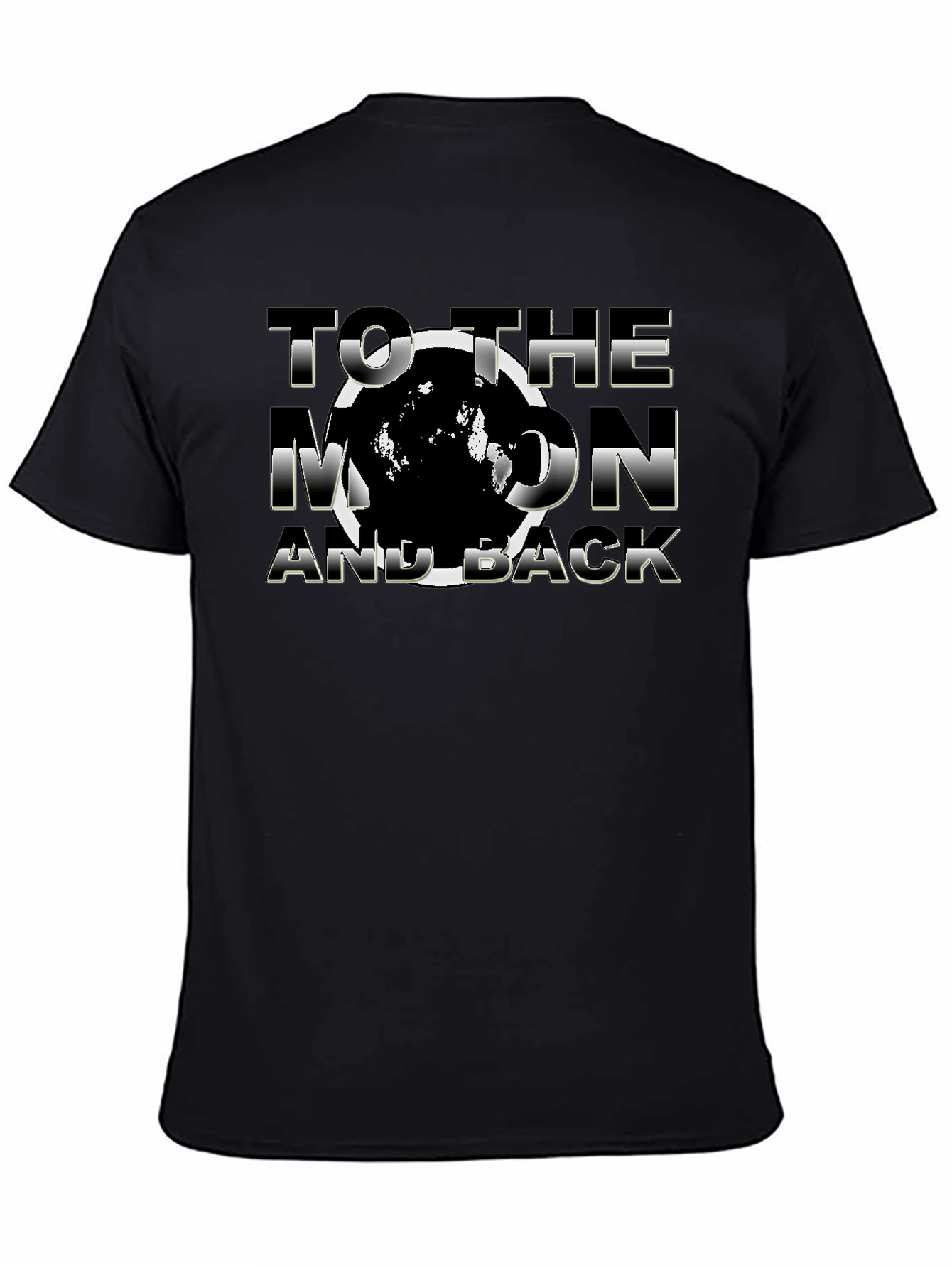 To The Moon And Back Graphic Tee - Black