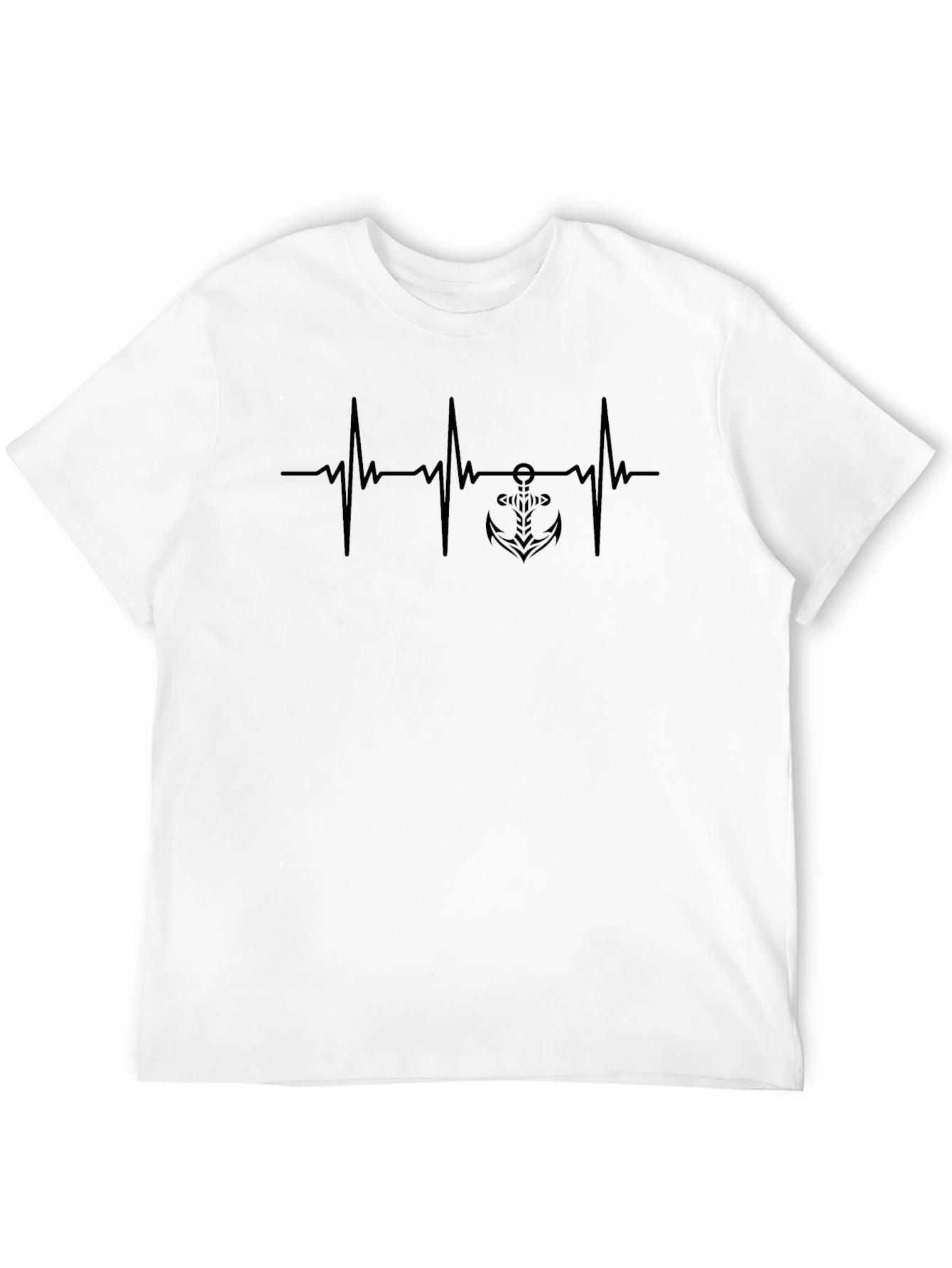 Heartbeat Anchor T-Shirt - Nautical Style