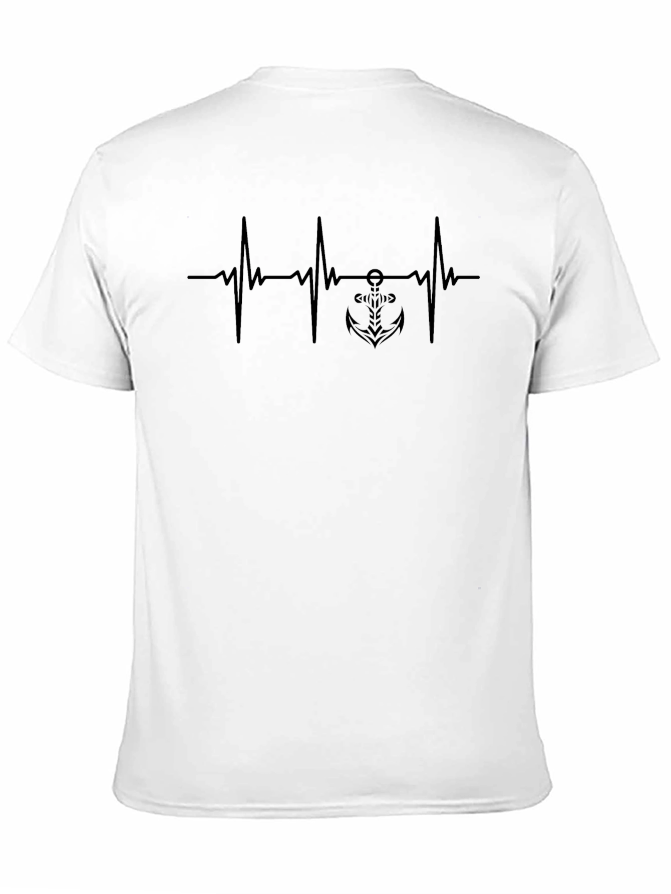 Heartbeat Anchor T-Shirt - Nautical Style