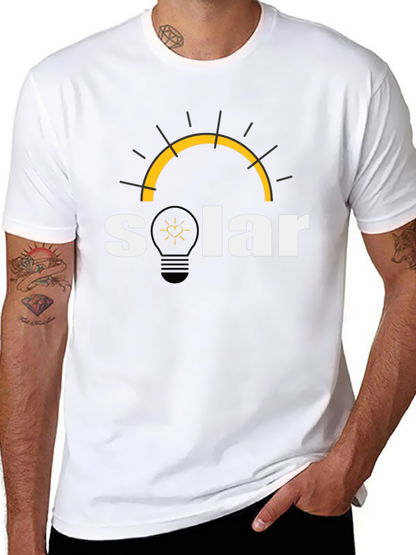 Solar Energy T-Shirt - Black Cotton Blend
