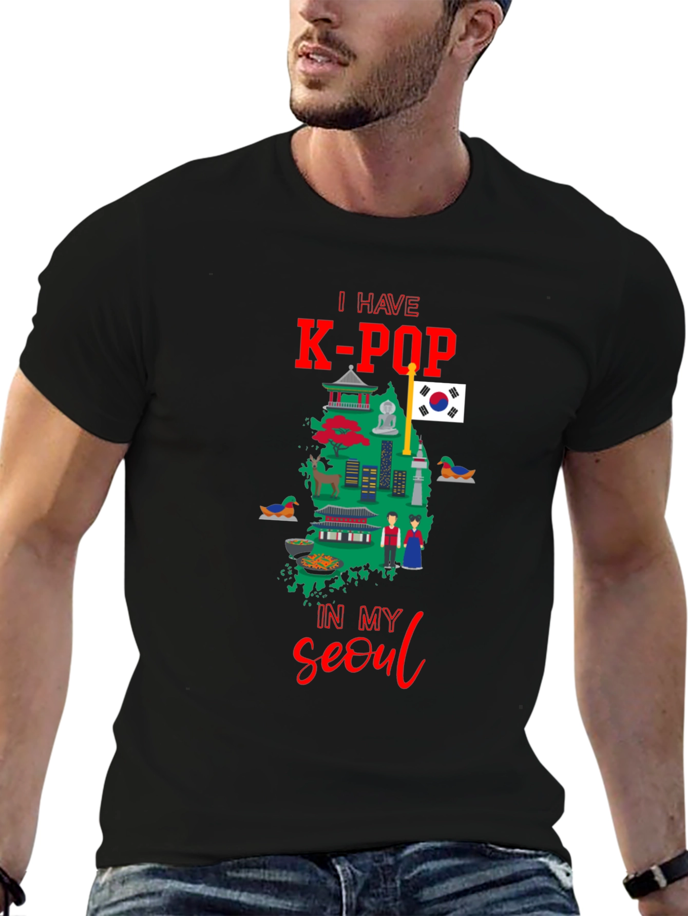 K-Pop Seoul Souvenir T-Shirt