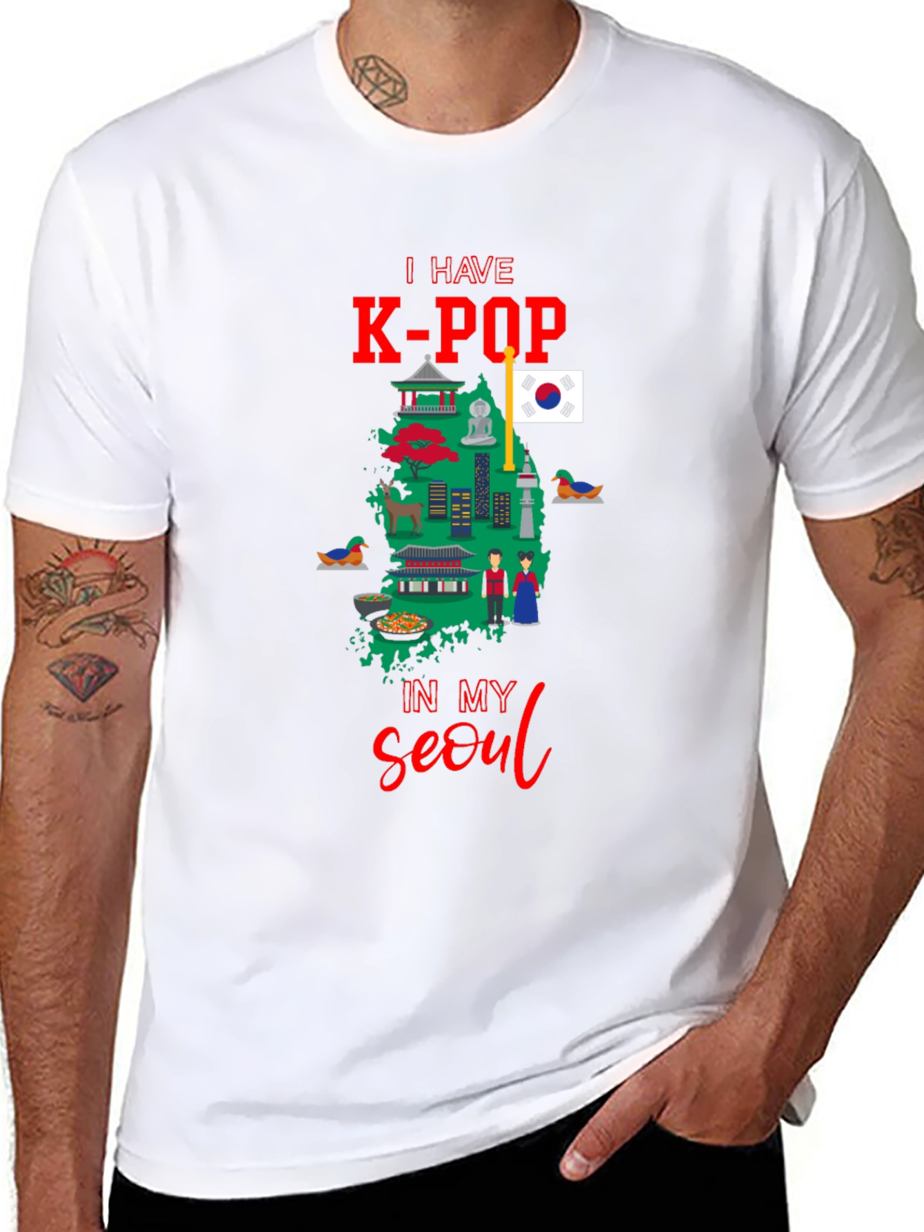 K-Pop Seoul Souvenir T-Shirt
