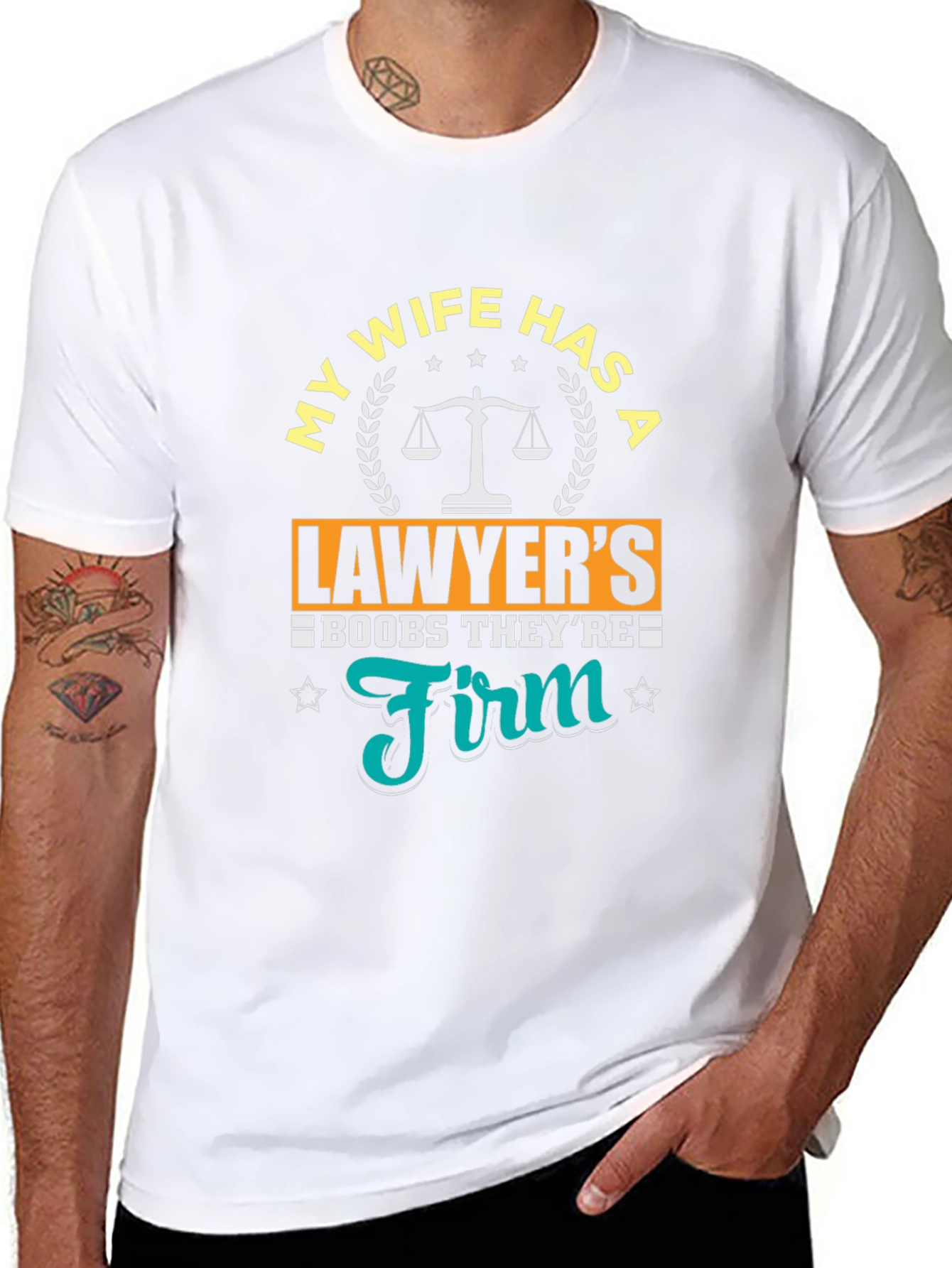 Lawyer Wife T-Shirt - Funny Boobs Joke Tee