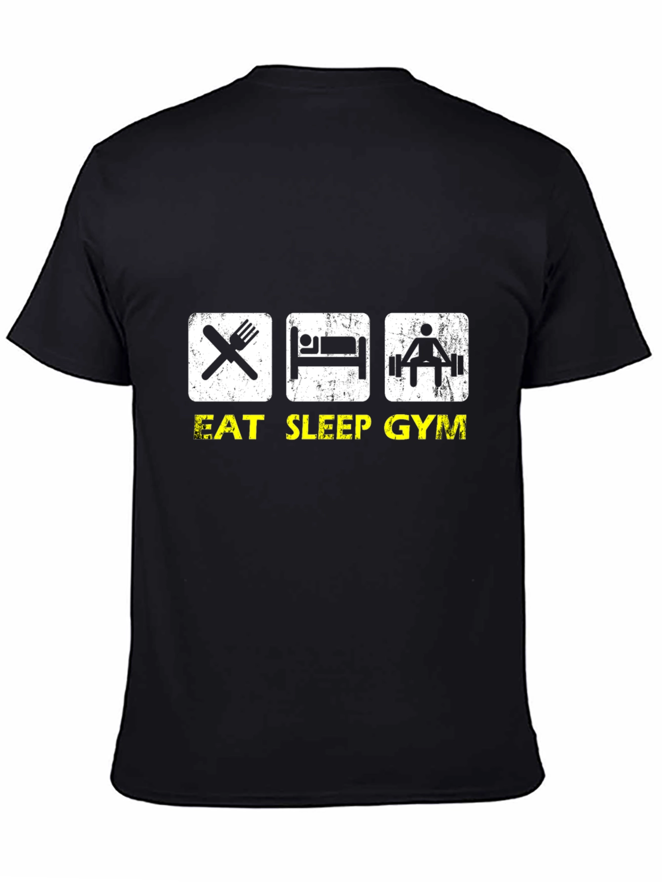 Eat Sleep Gym Black T-Shirt