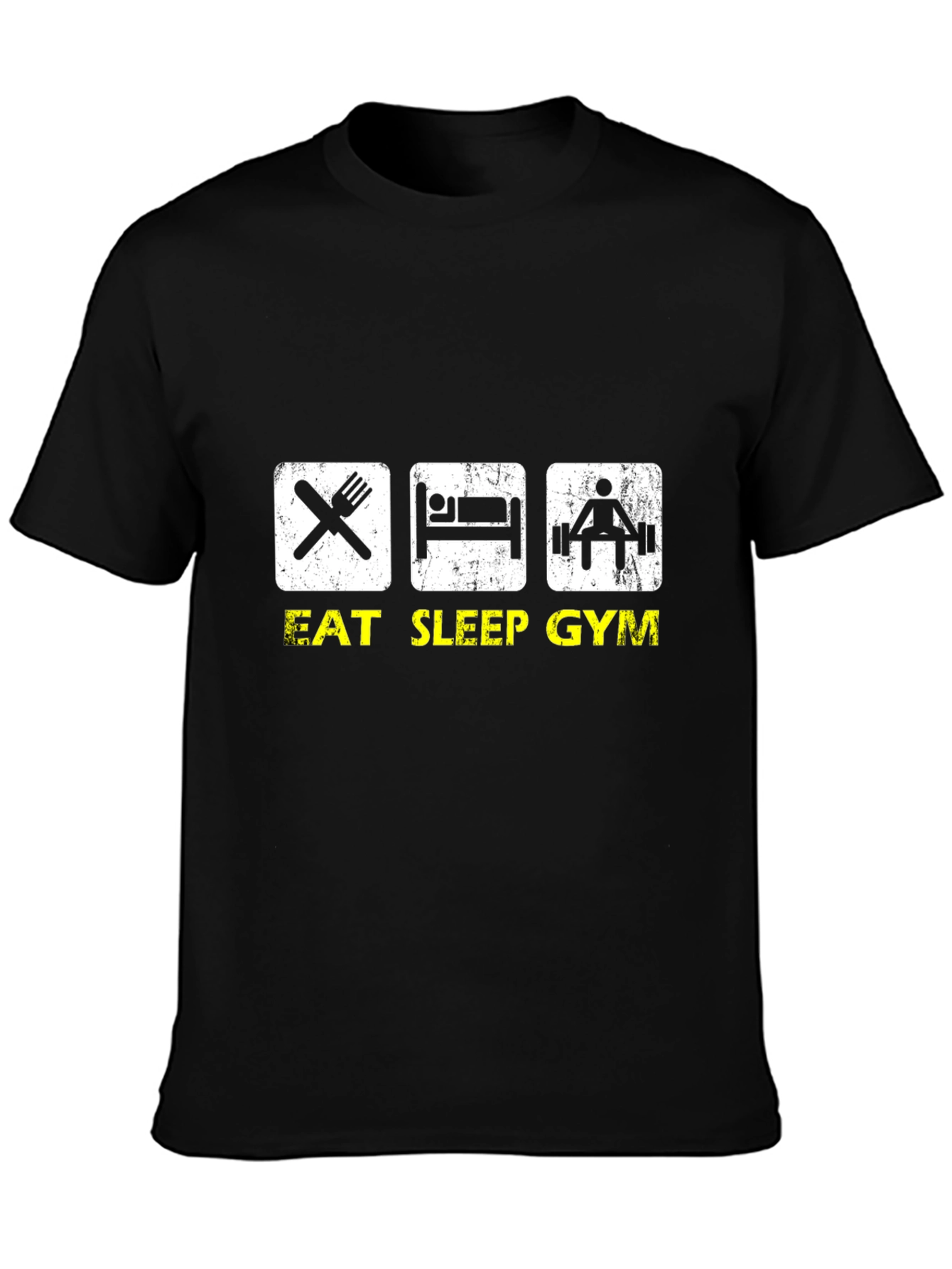 Eat Sleep Gym Black T-Shirt