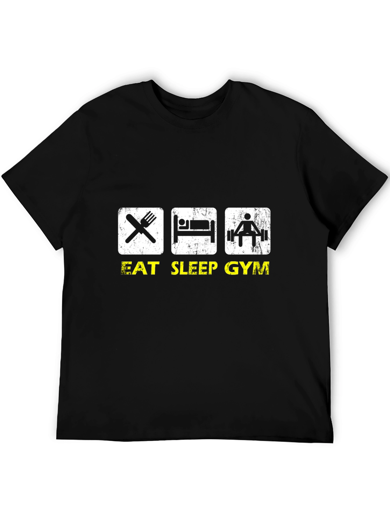 Eat Sleep Gym Black T-Shirt