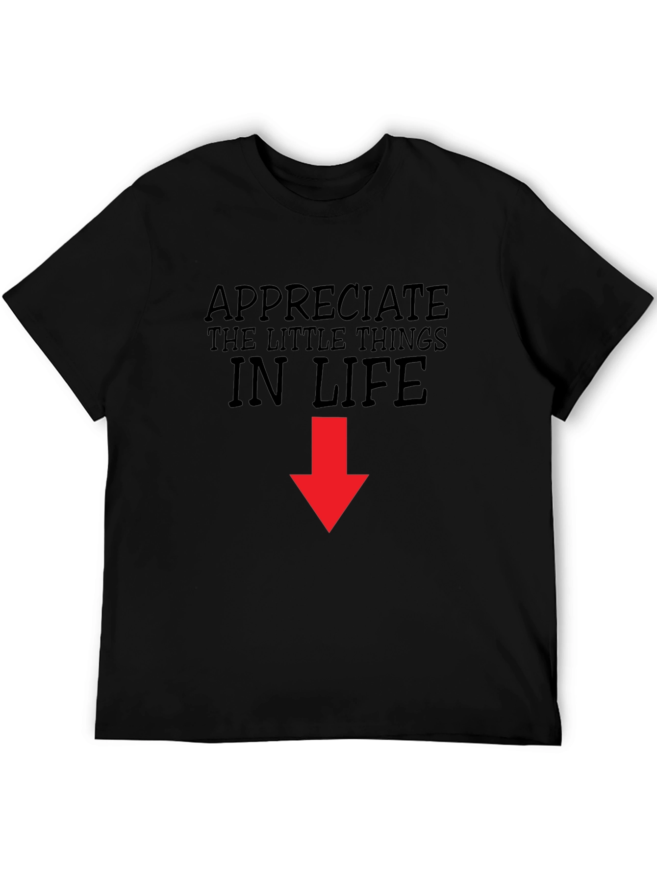 Appreciate the Little Things Black T-Shirt
