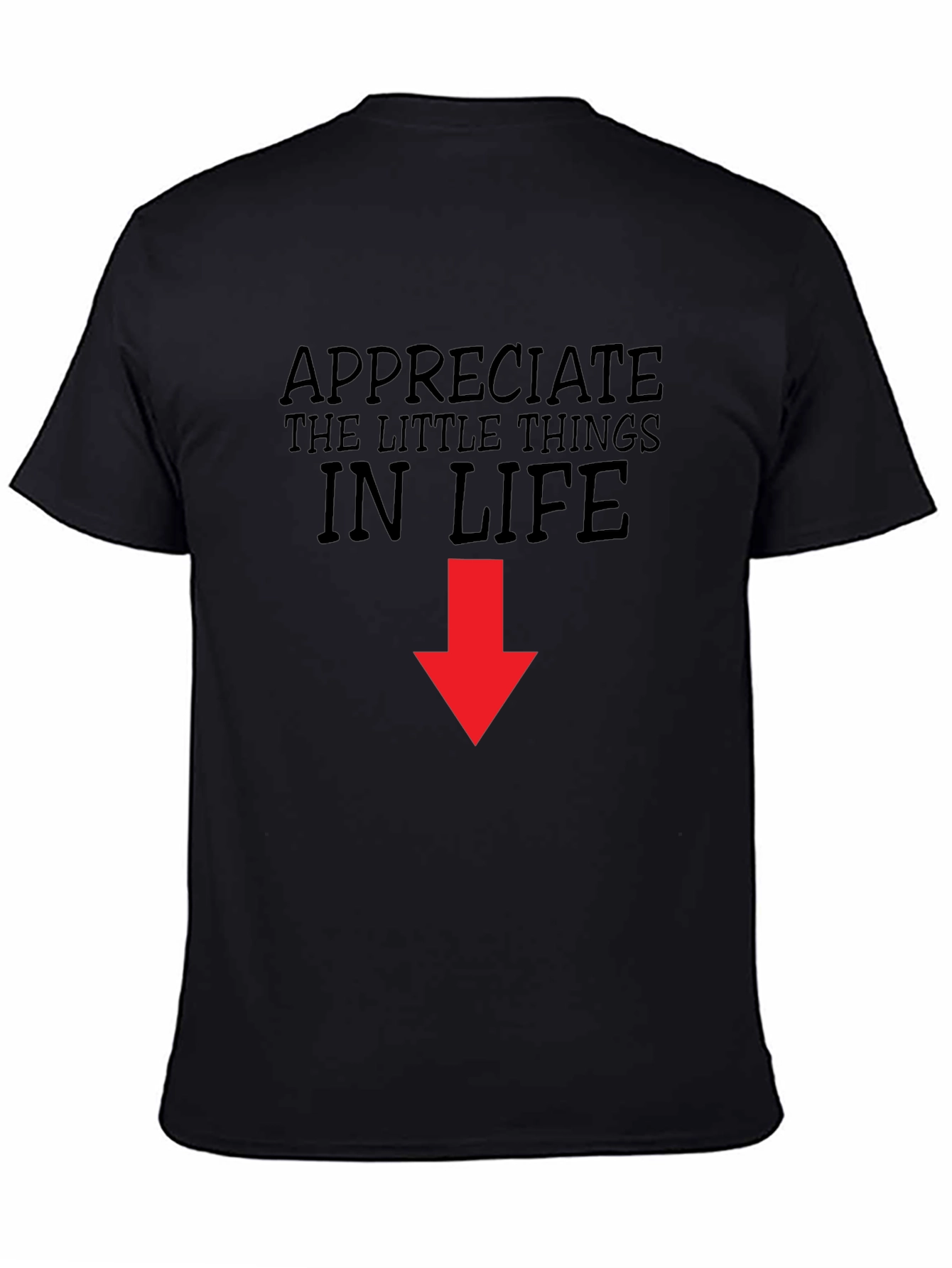 Appreciate the Little Things Black T-Shirt
