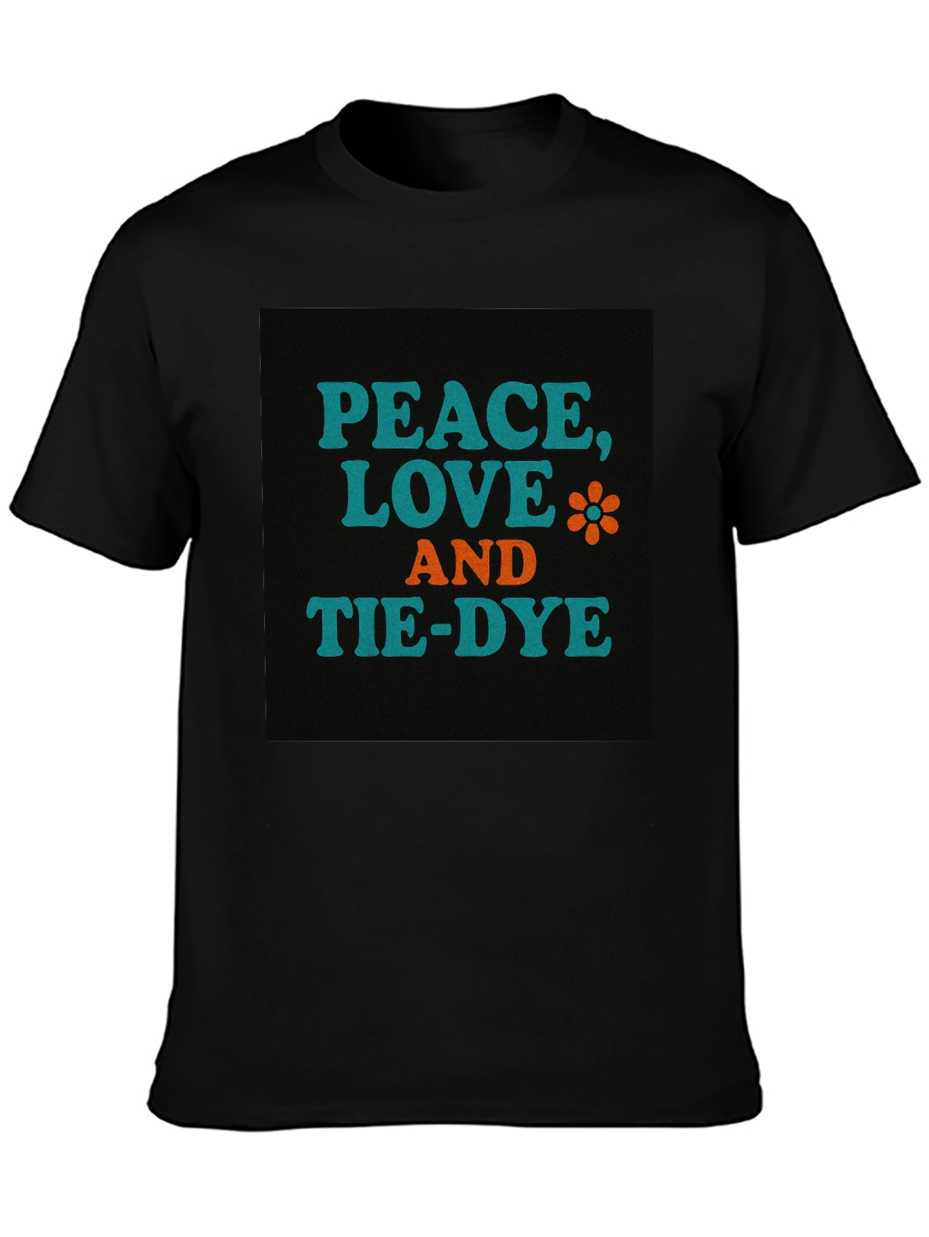 Peace Love and Tie-Dye Graphic T-Shirt
