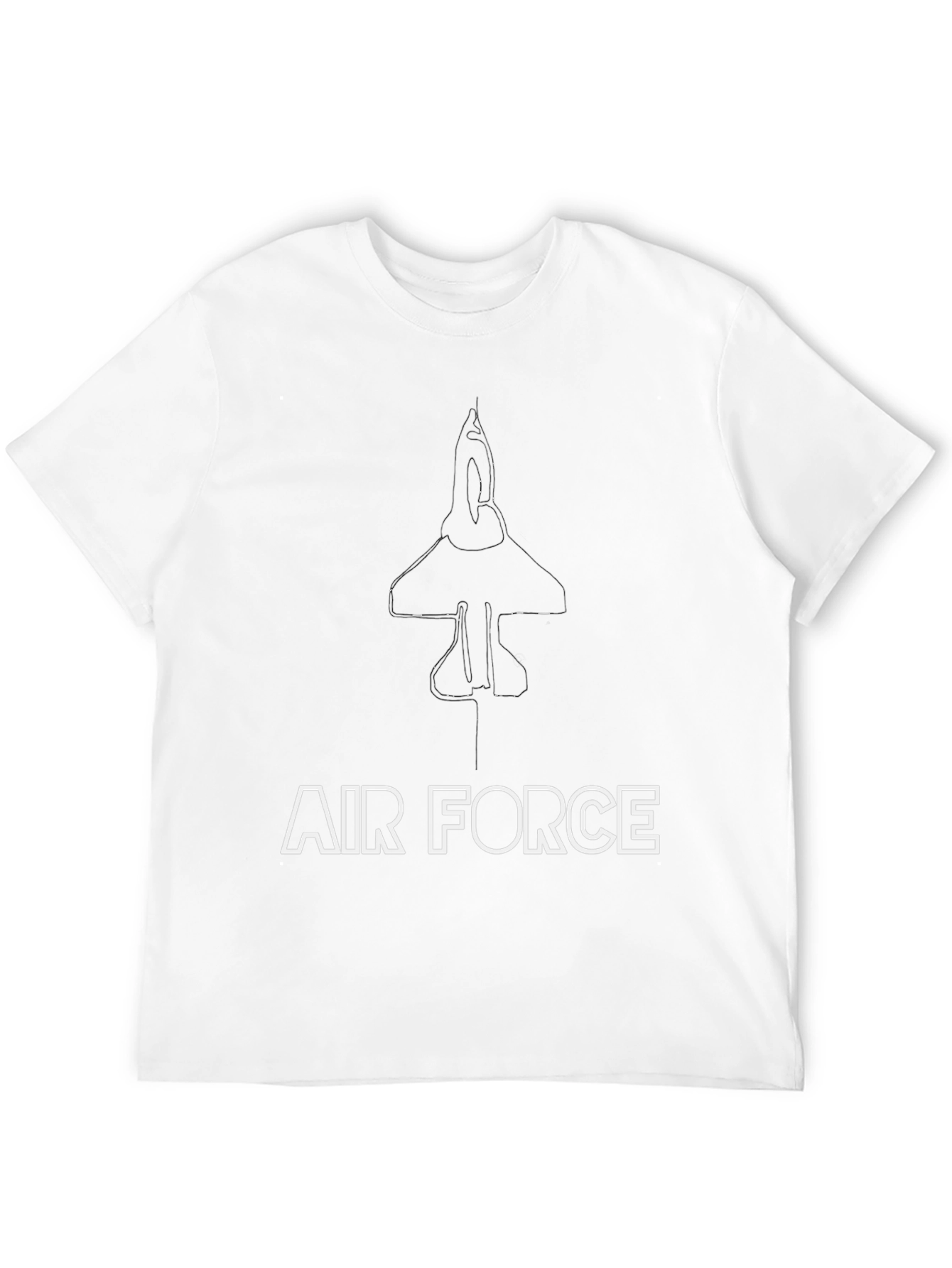 Air Force Jet Graphic T-Shirt - Black