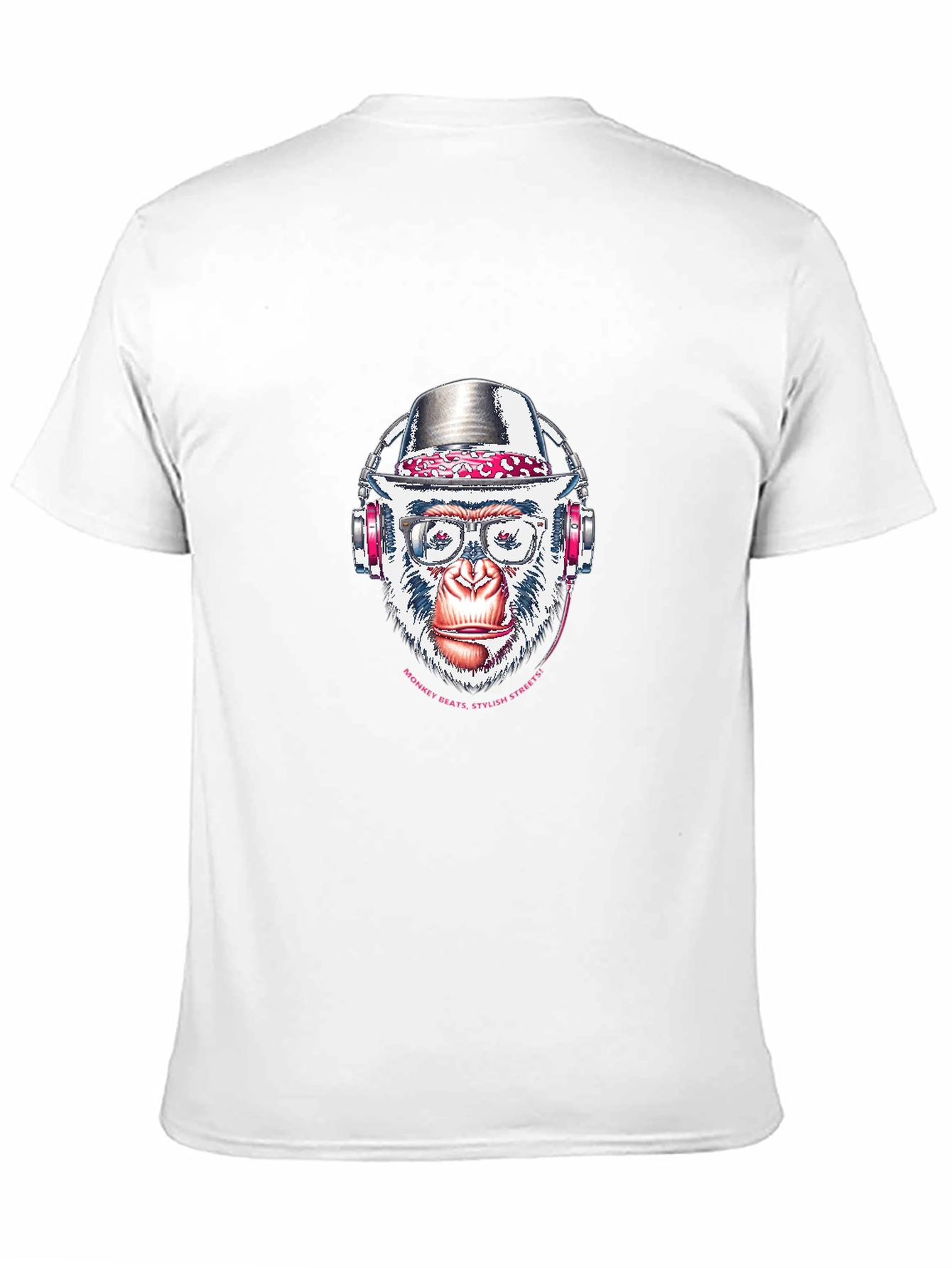 Stylish Monkey T-Shirt with Headphones
