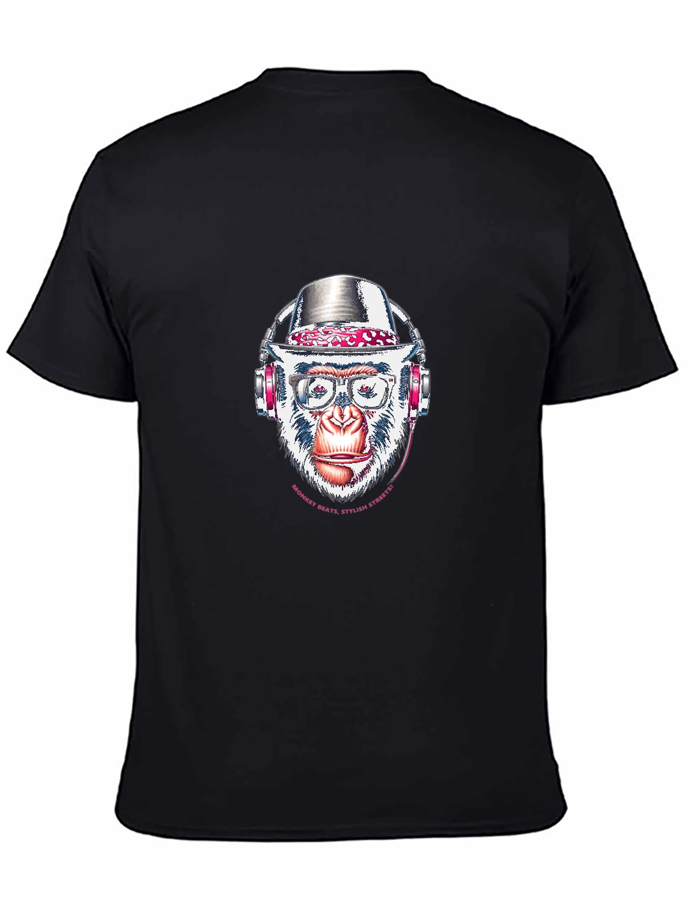 Stylish Monkey T-Shirt with Headphones