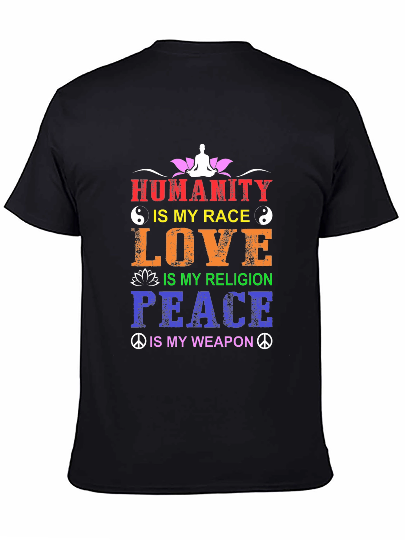Humanity Is My Race T-Shirt - Inspirational Design