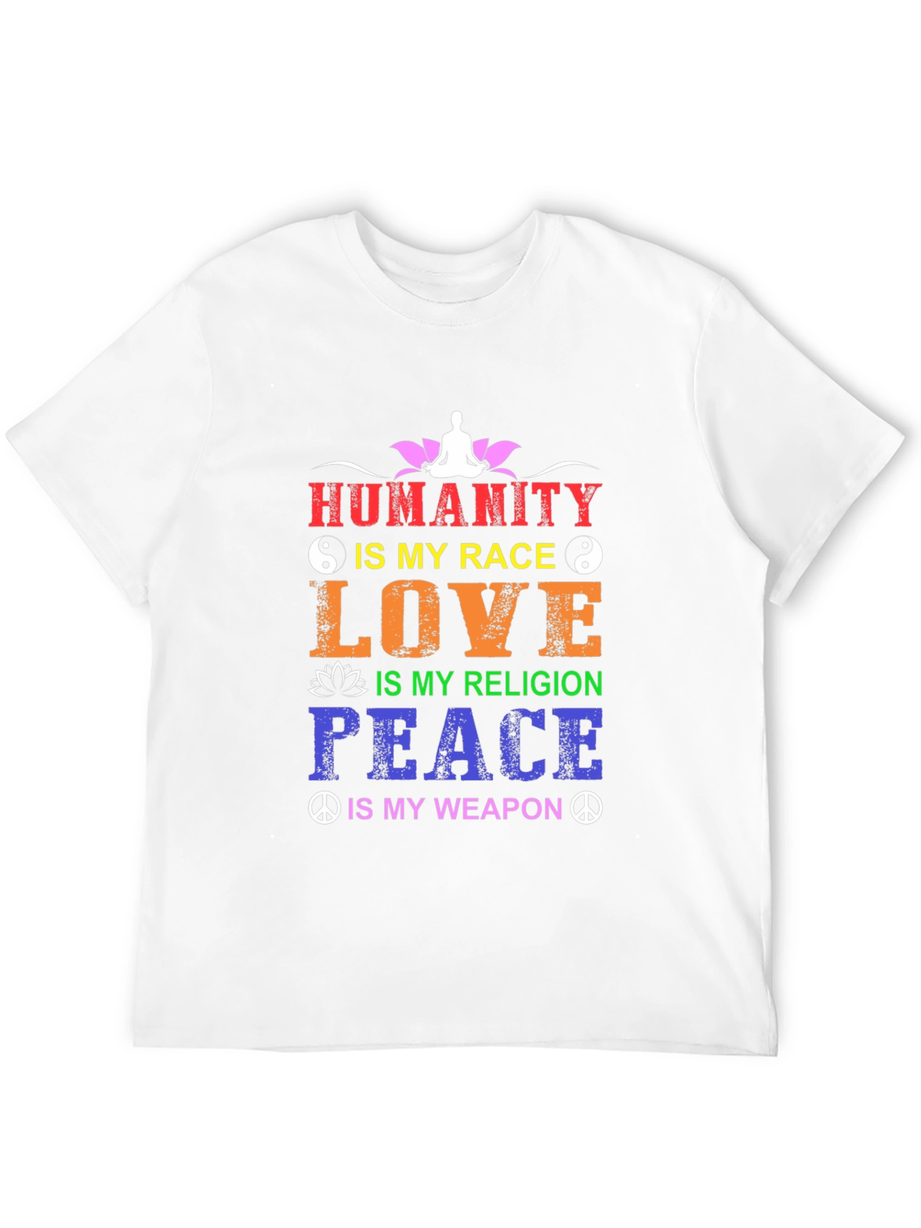 Humanity Is My Race T-Shirt - Inspirational Design