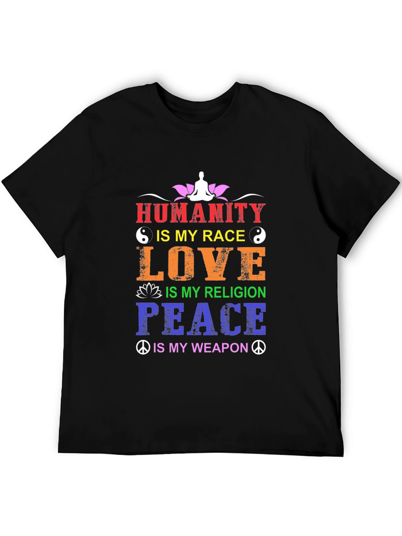 Humanity Is My Race T-Shirt - Inspirational Design