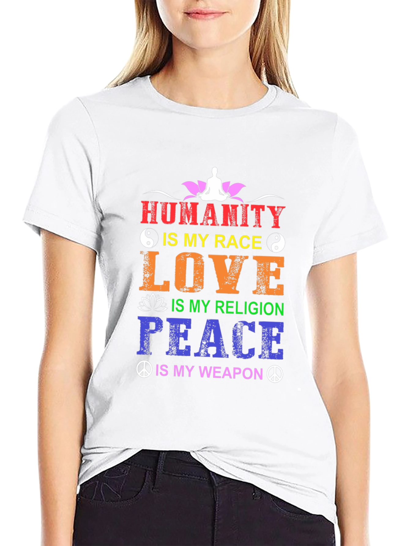 Humanity Is My Race T-Shirt - Inspirational Design
