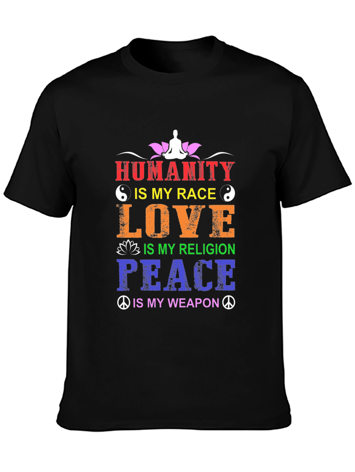 Humanity Is My Race T-Shirt - Inspirational Design