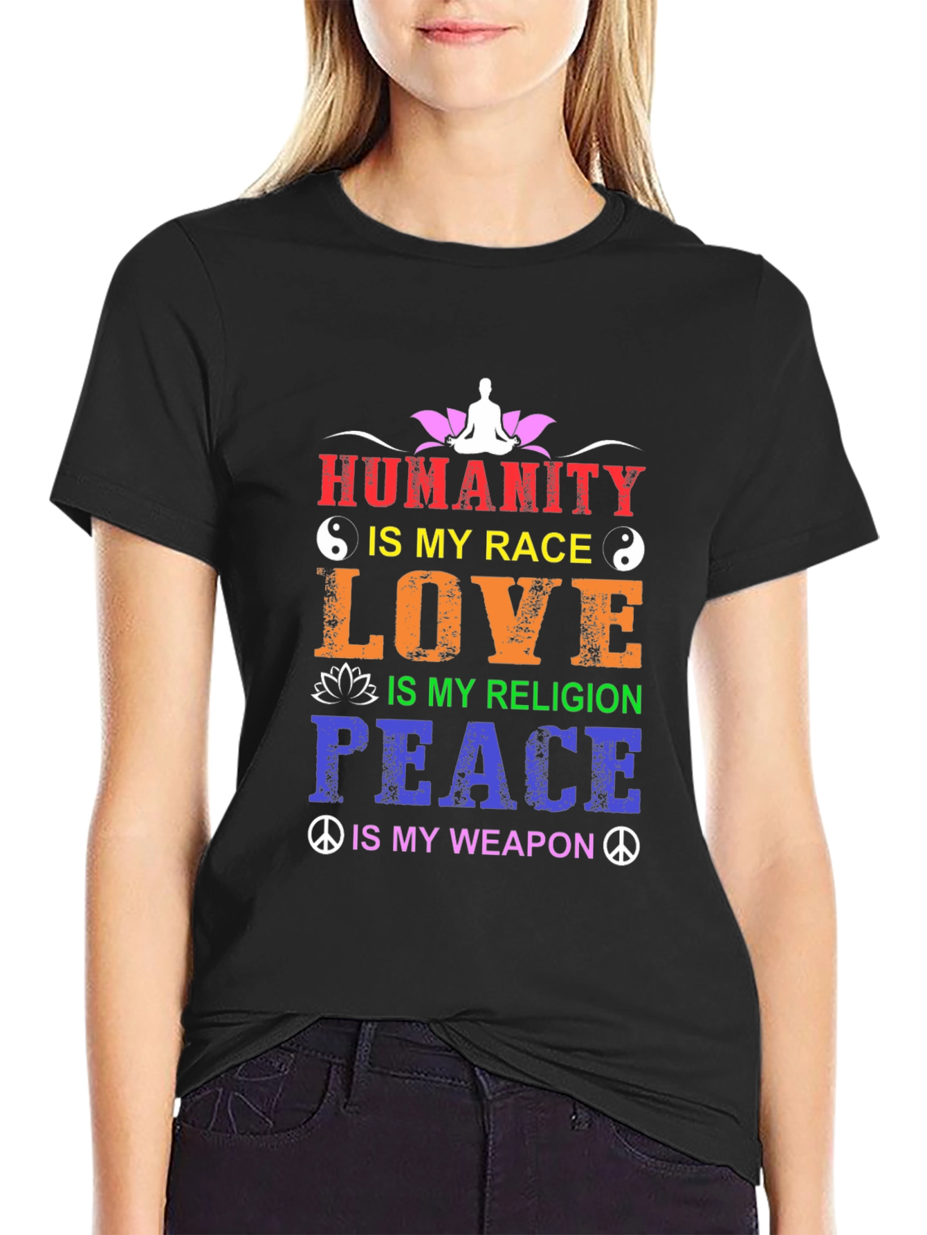 Humanity Is My Race T-Shirt - Inspirational Design