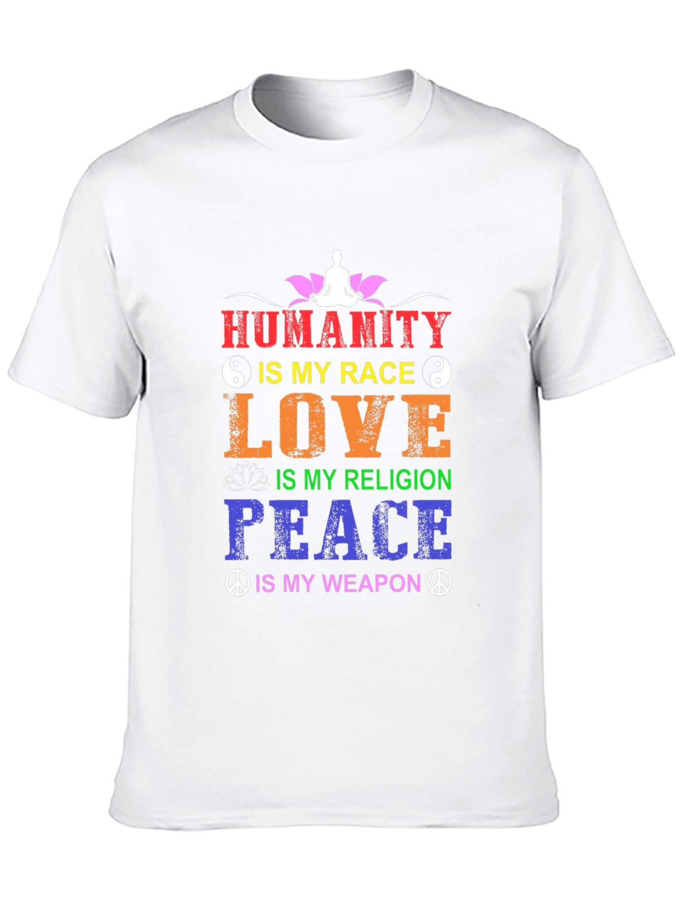 Humanity Is My Race T-Shirt - Inspirational Design