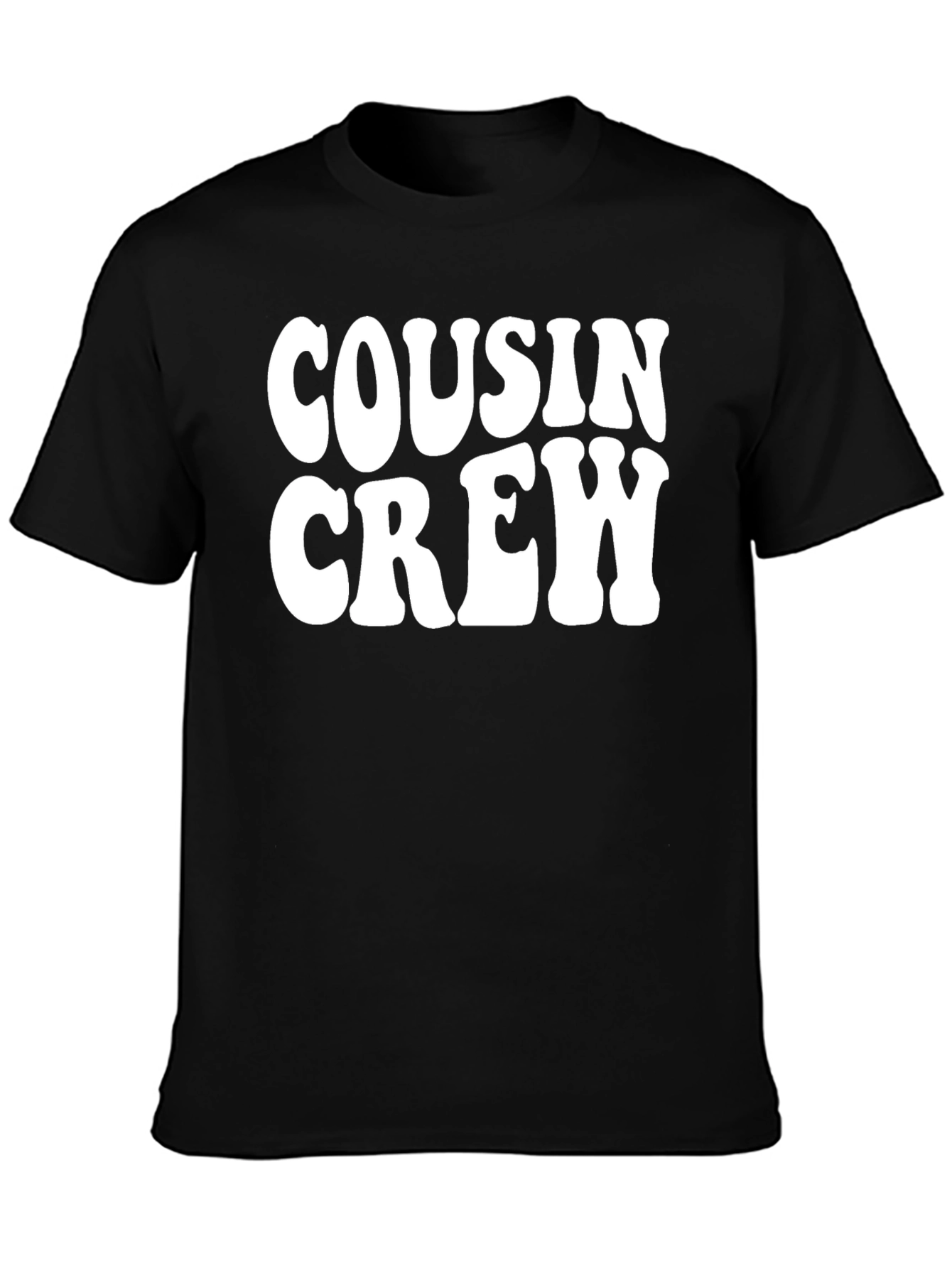 Cousin Crew Black Graphic T-Shirt