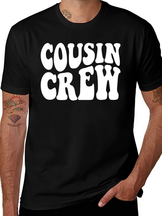 Cousin Crew Black Graphic T-Shirt