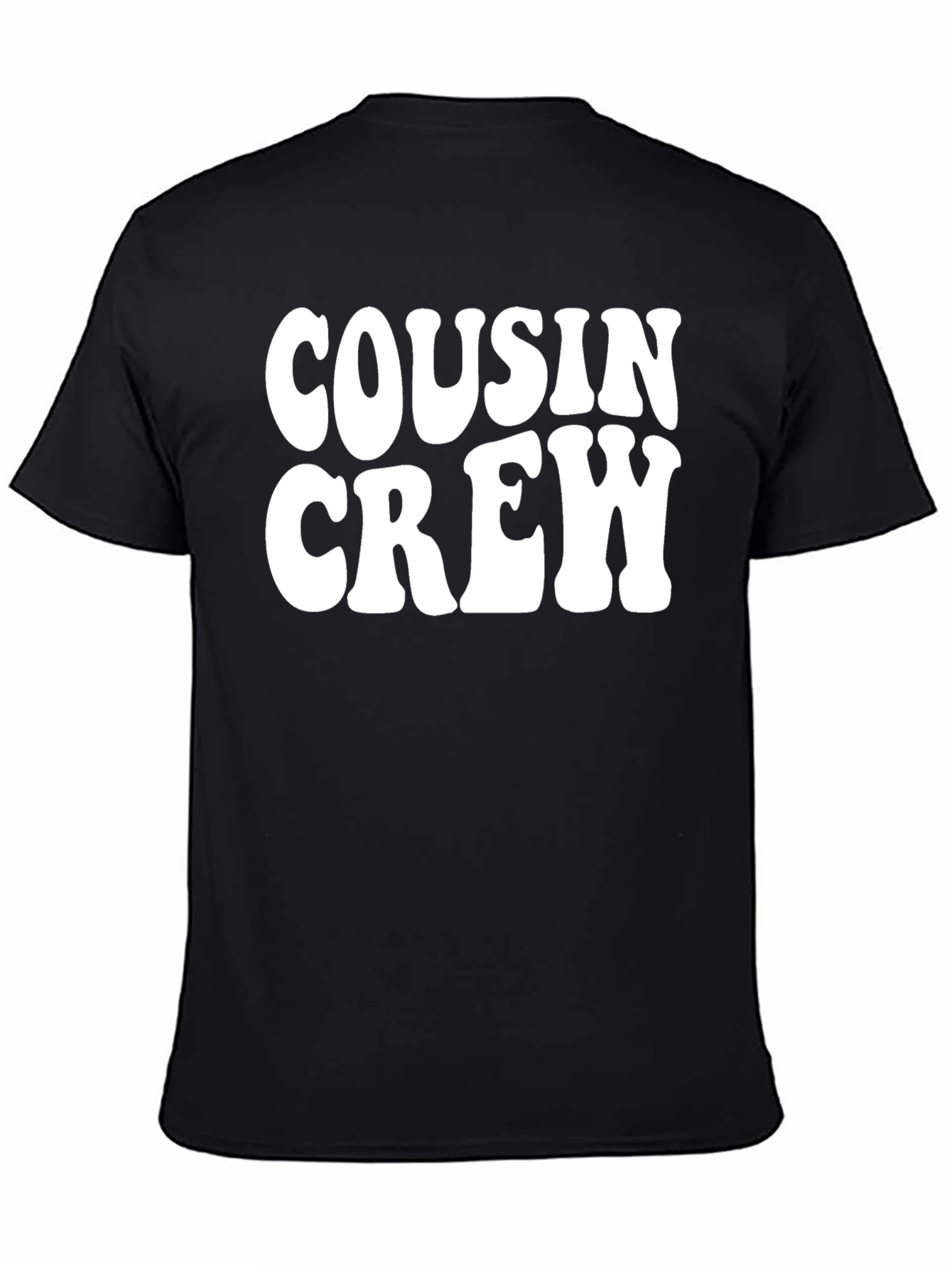 Cousin Crew Black Graphic T-Shirt