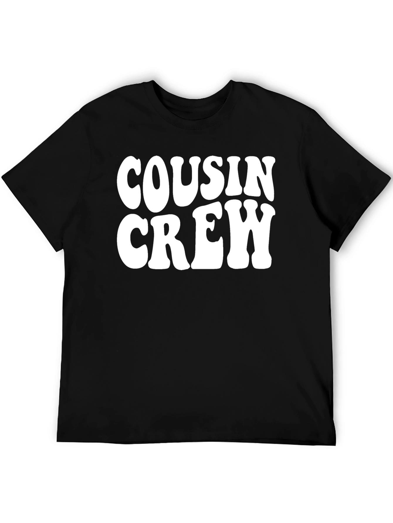 Cousin Crew Black Graphic T-Shirt