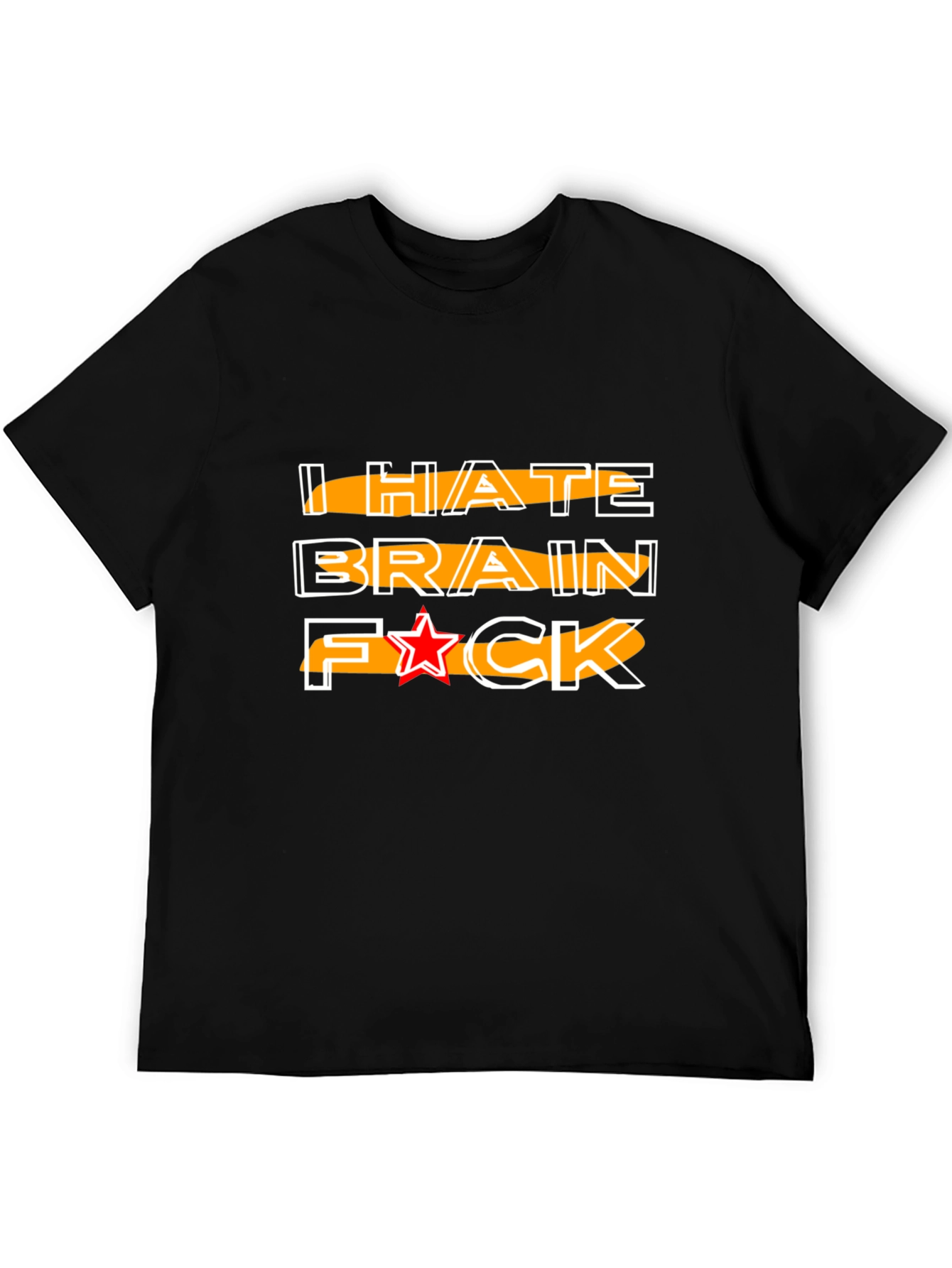 I HATE BRAIN Funny Graphic Tee