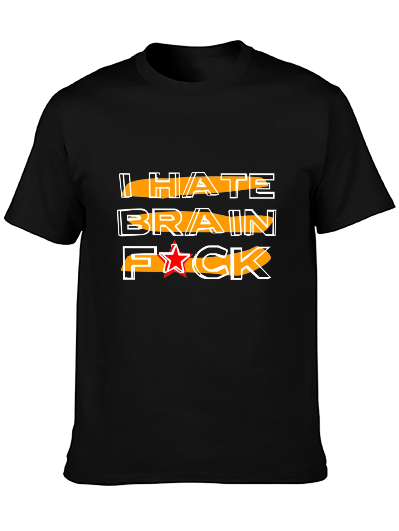 I HATE BRAIN Funny Graphic Tee