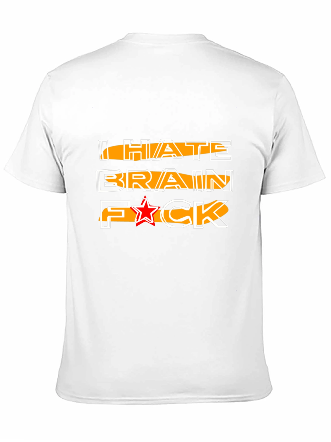 I HATE BRAIN Funny Graphic Tee