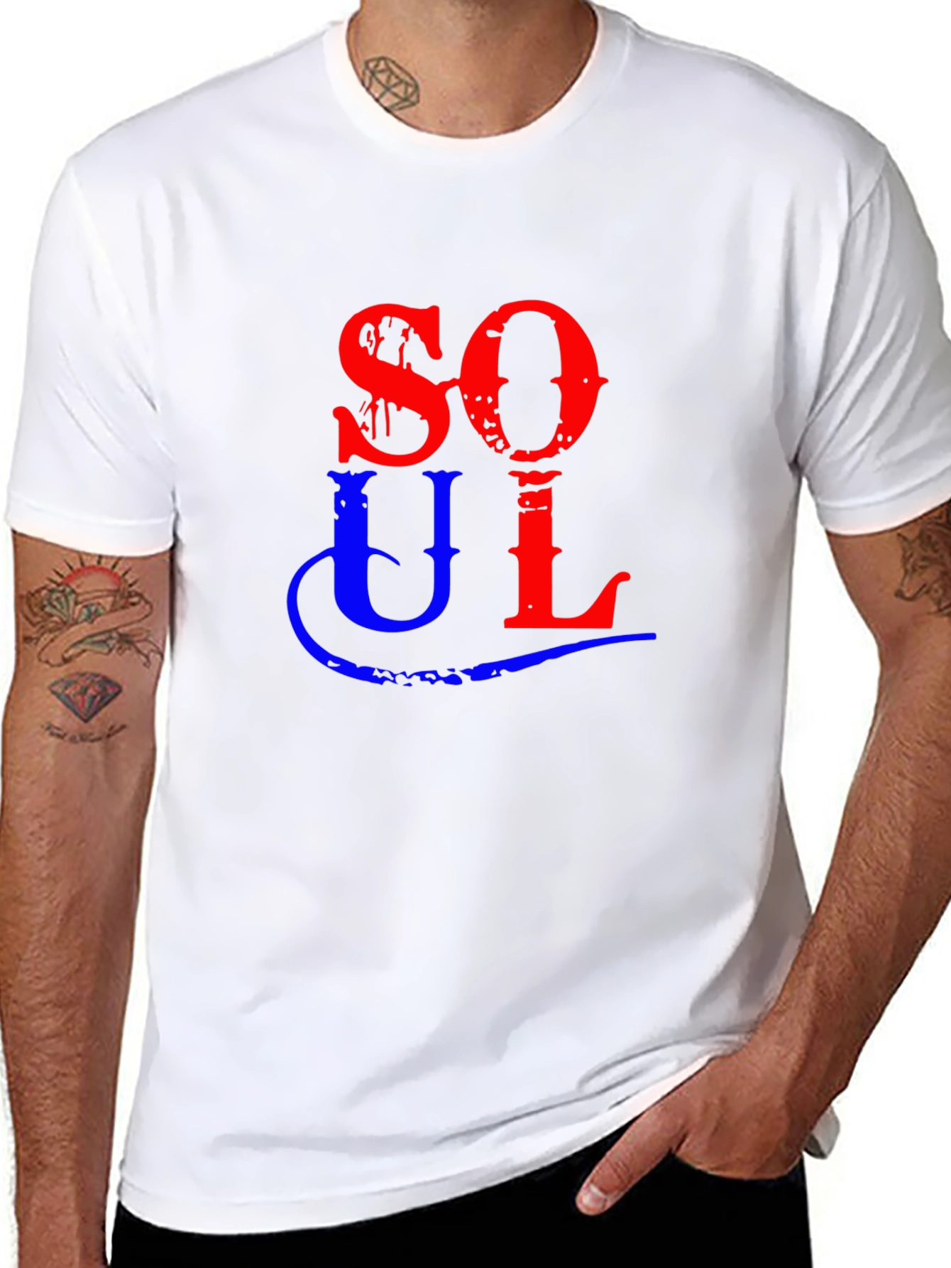 Soul Graphic Tee - Black Cotton Shirt