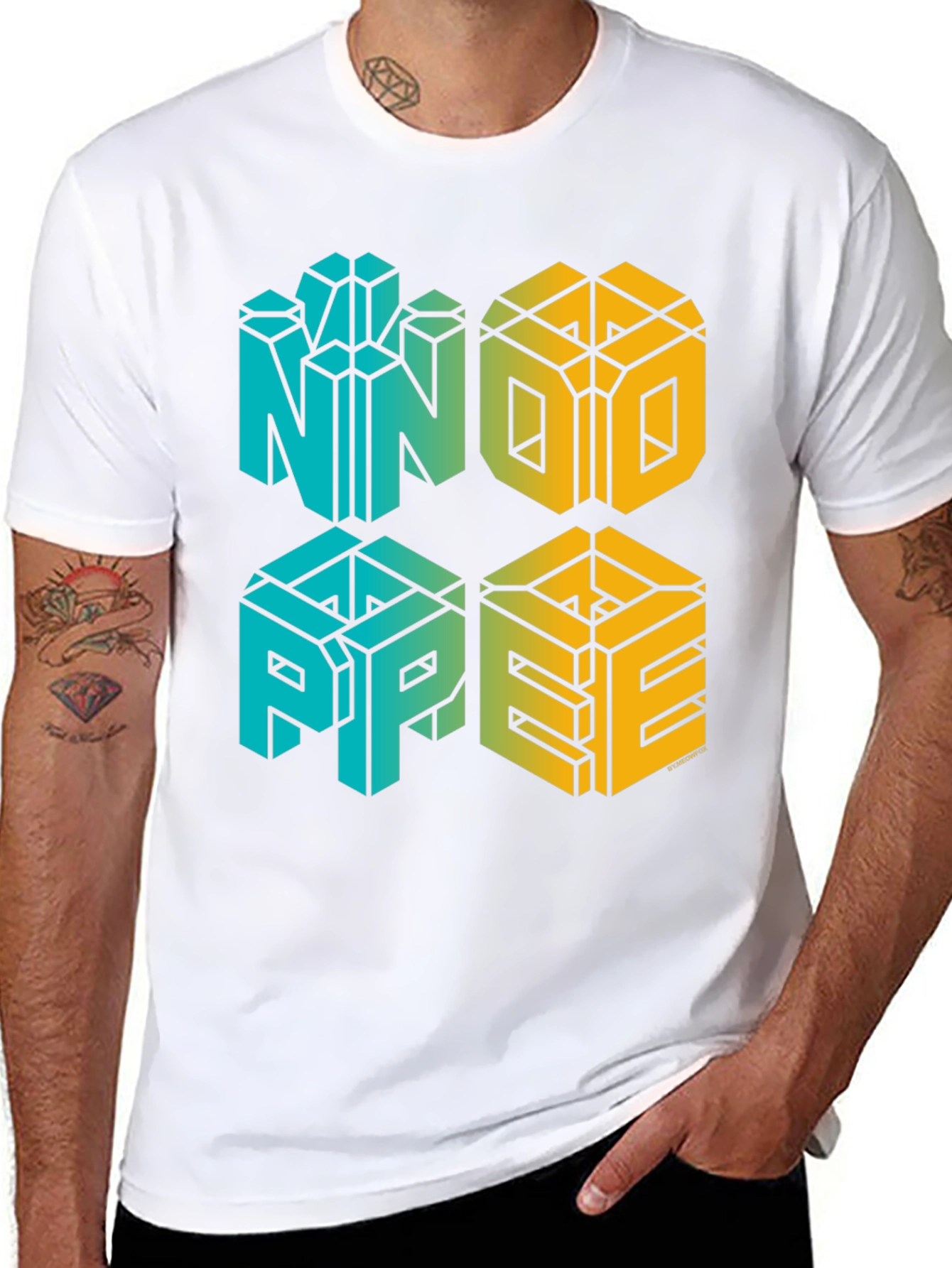 NNO PPEE Graphic Tee - Isometric Style Print
